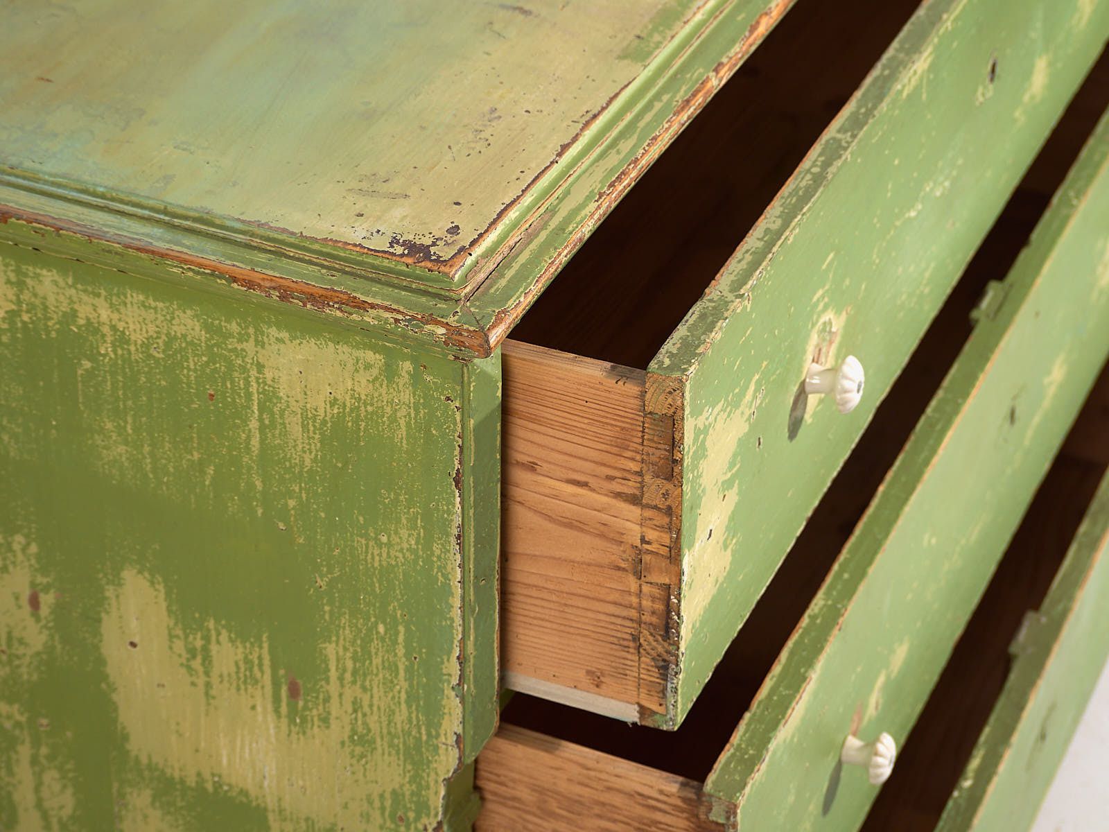 Antique Green Chest Of Drawers (C.1920) #12 photo 1616.0