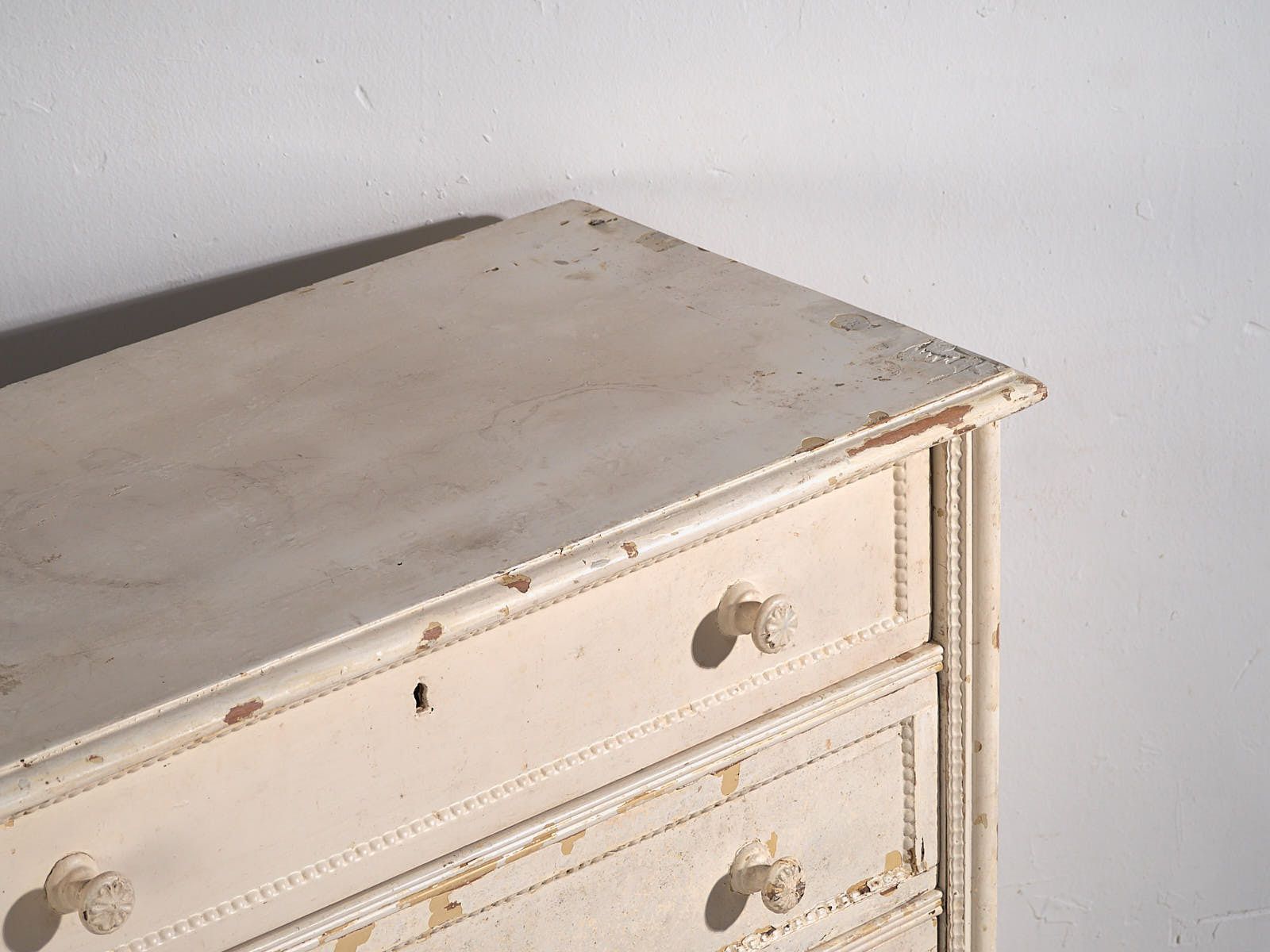 Antique White Tall Chest Of Drawers (C.1920) #60 photo for sale