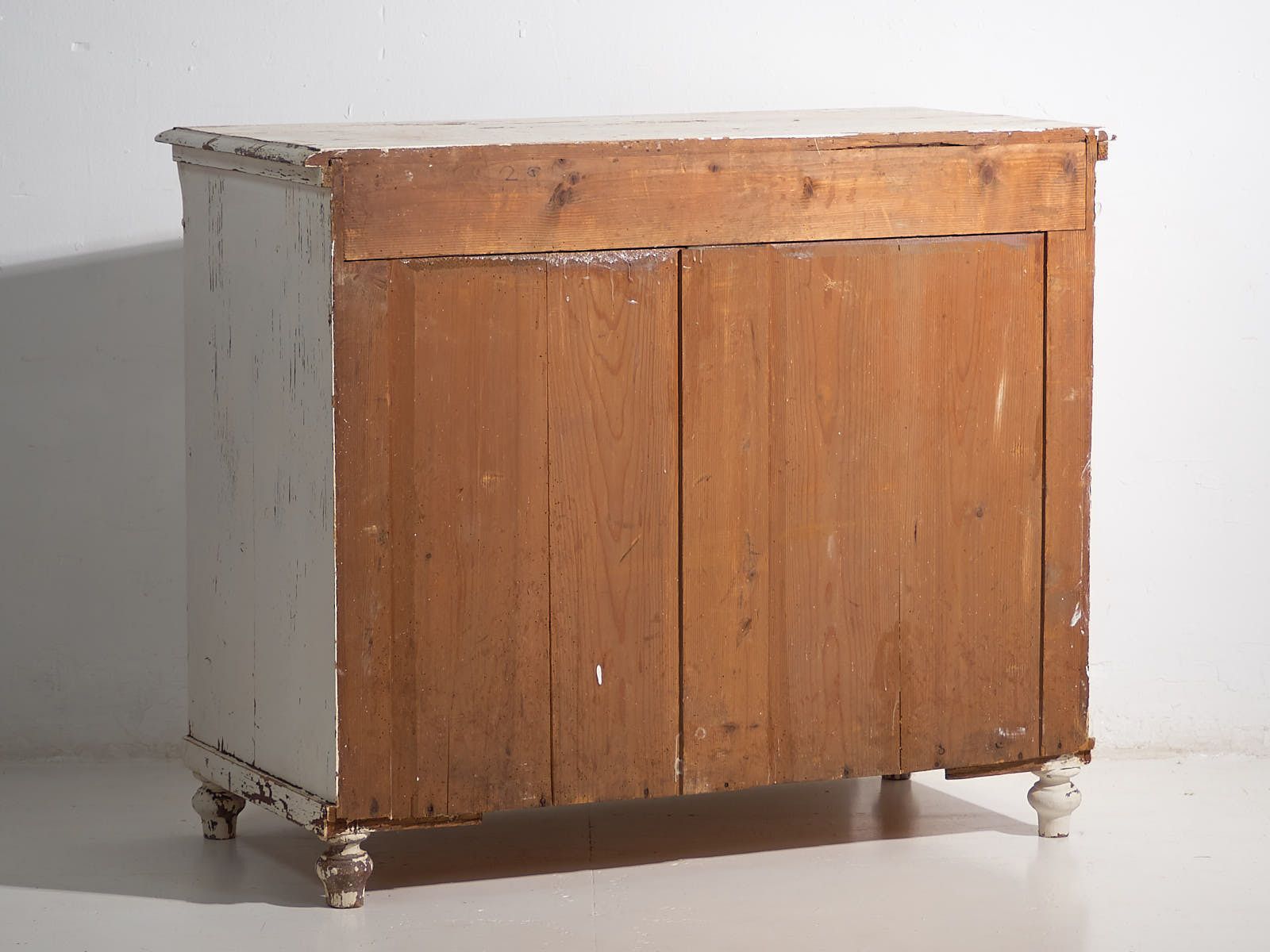 photo furniture Antique White Chest Of Drawers (C.1920) #26