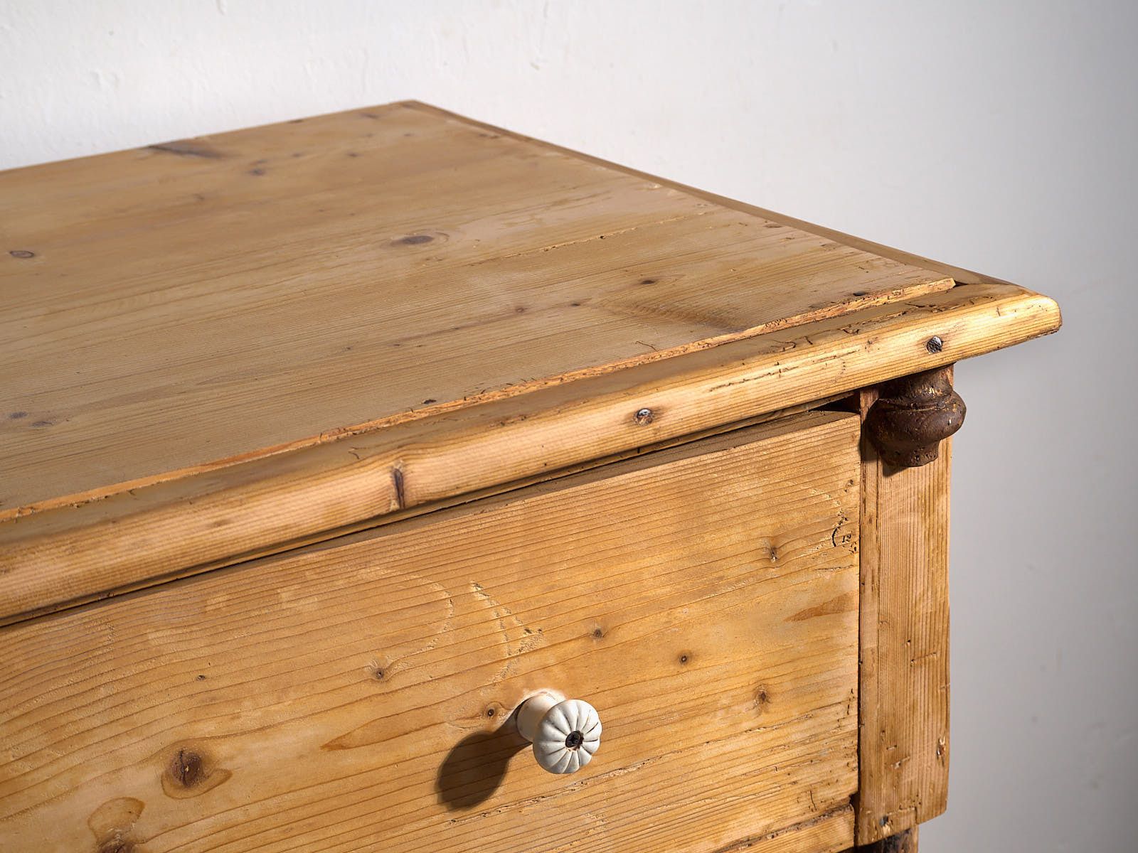 Large Antique Provencal Style Chest Of Drawers (C.1920) #12 photo vinterior
