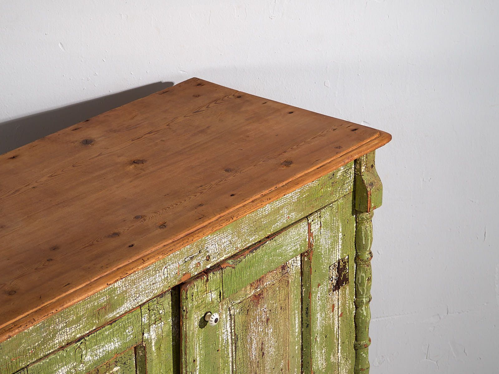 Antique Chest Of Drawers With Green Patina (C.1920) #59 photo Furniture