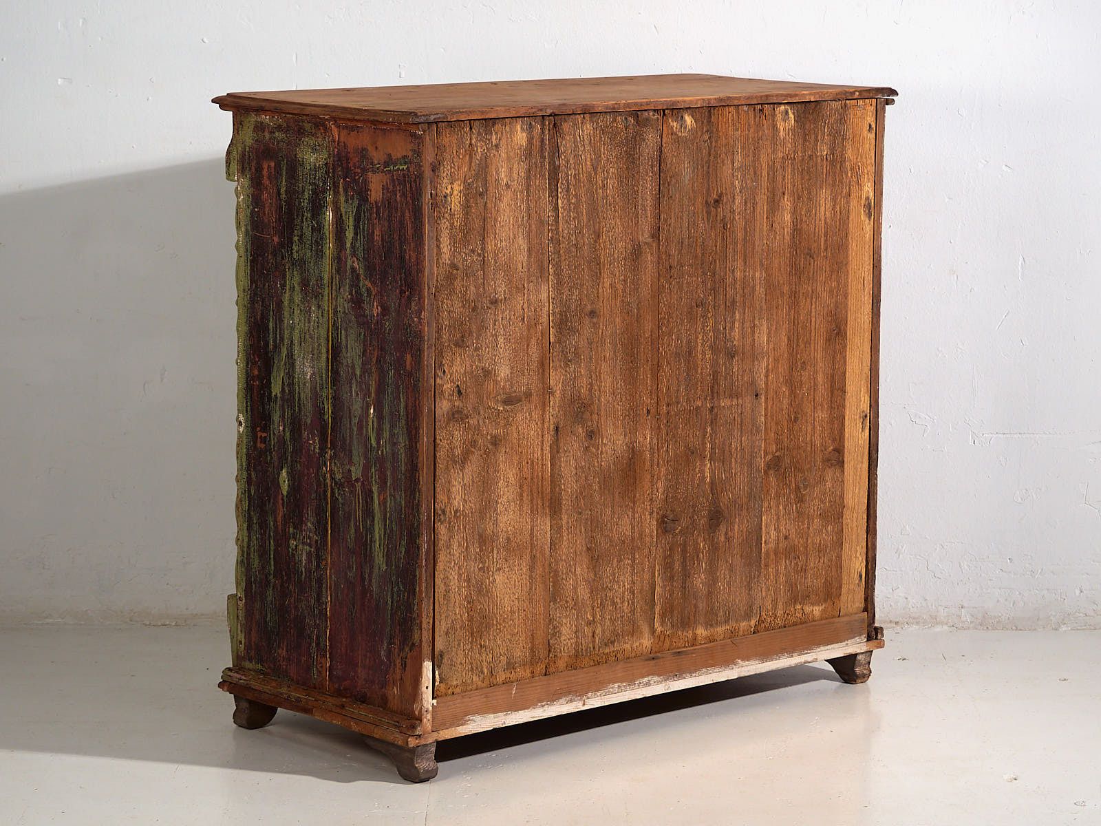 Antique Chest Of Drawers With Green Patina (C.1920) #59 photo vintage