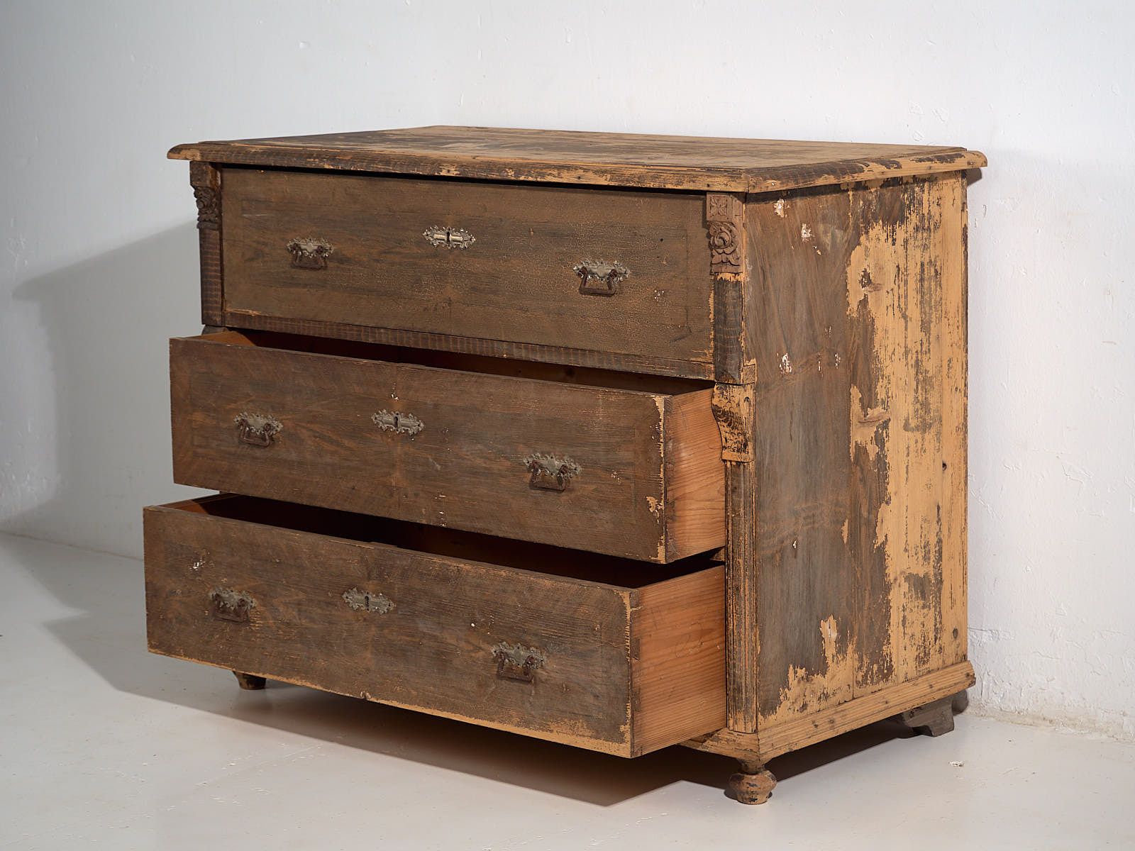 Antique Chest Of Drawers With Dark Patina (C.1920) #43 photo buy
