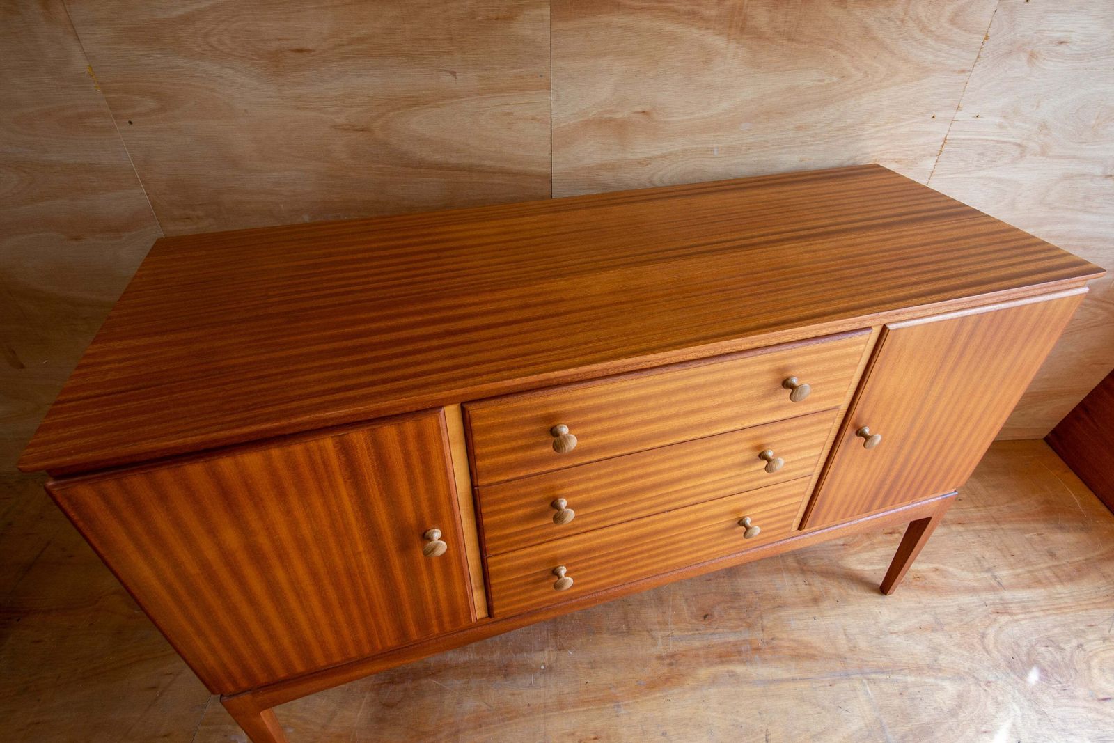 670.0 Mid Century Teak Sideboard photo