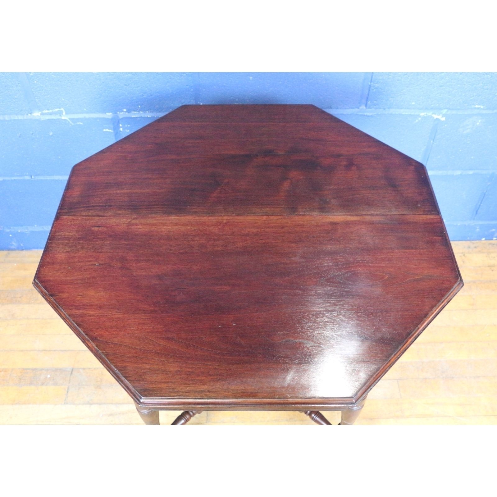 A Victorian Walnut Octagonal Two Tier Occasional Table photo furniture