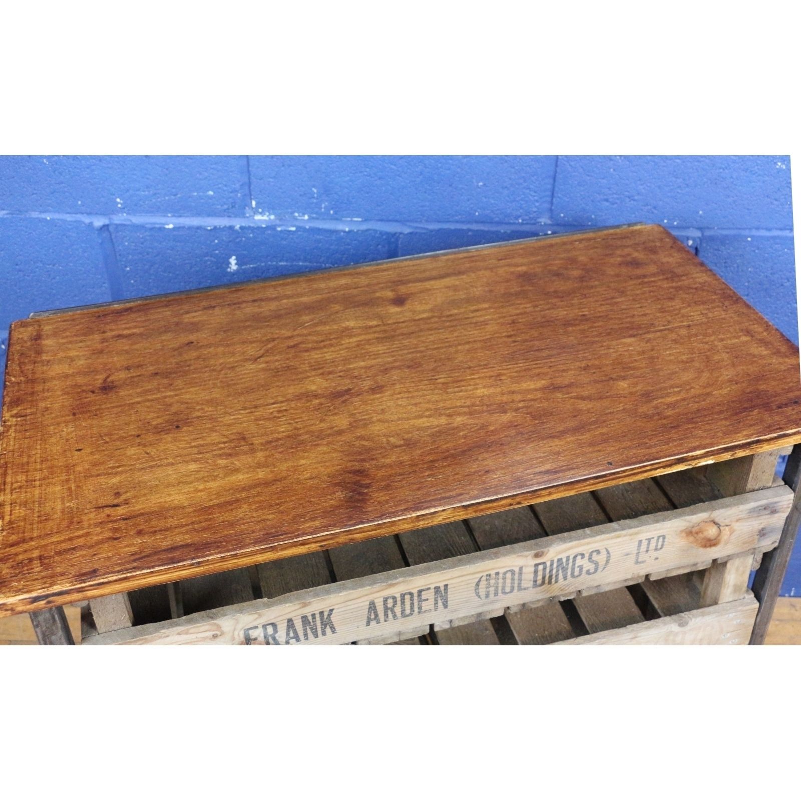 An Industrial 4 Drawer Chest, Set With Potato Chitting Trays, Great Storage photo furniture
