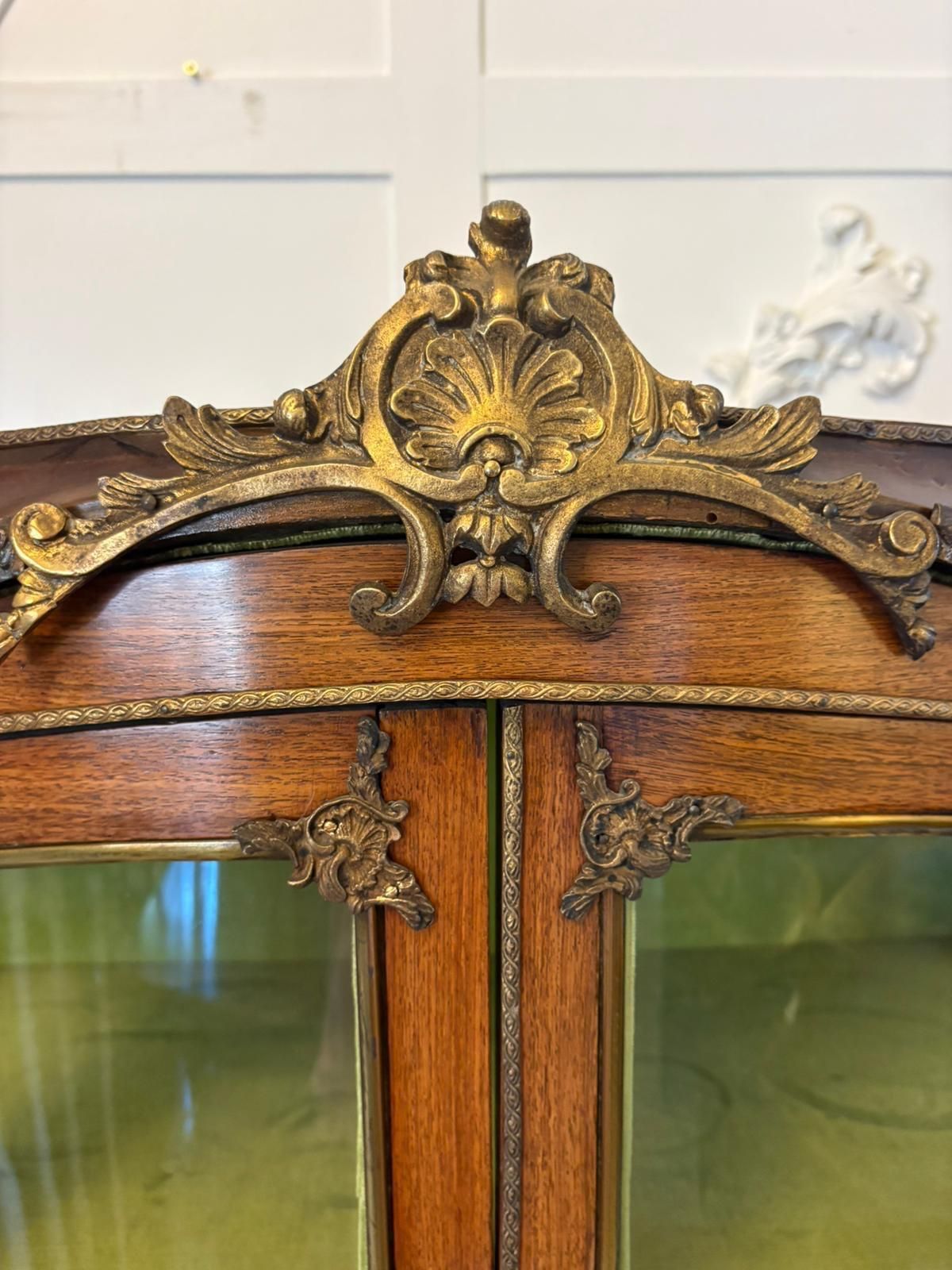 Antique 19th Century Quality French Vernis Martin Display Cabinet photo Furniture