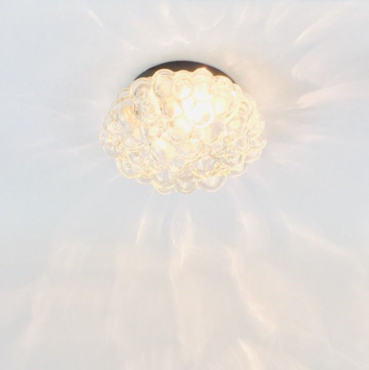 Mid Century Bubble Glass Ceiling Light By Helena Tynell For Limburg, Germany, 1960s photo for sale