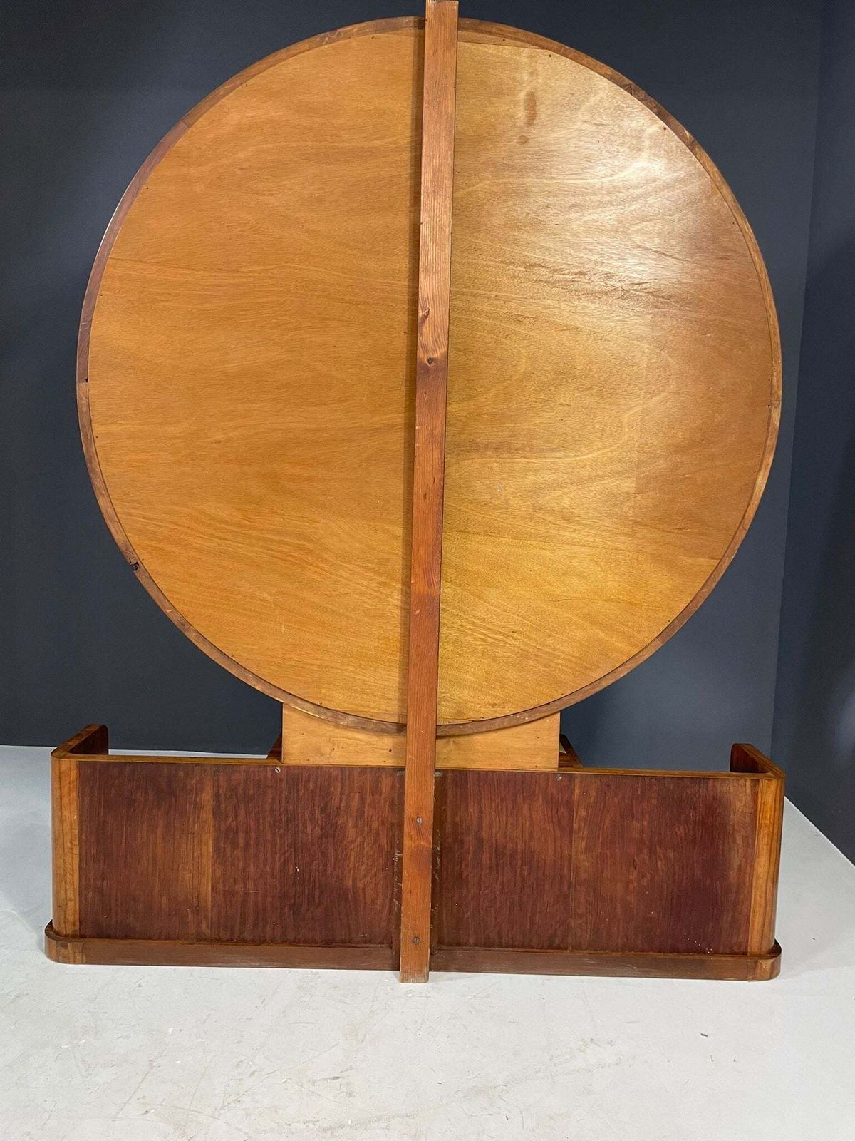 Art Deco Vanity With Stool, Walnut, Czechoslovakia, 1930s photo Furniture
