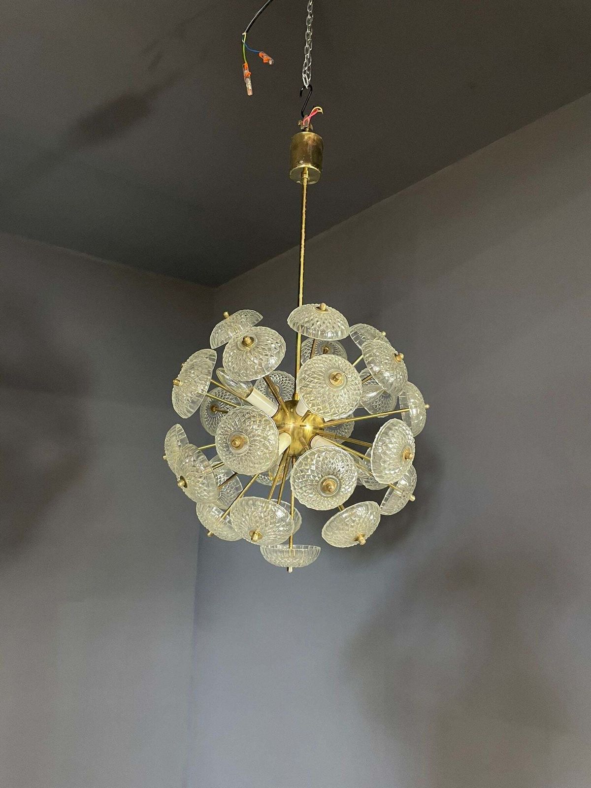 Dandelion Chandelier, Kamenický šenov, 1970s, Price Per Piece