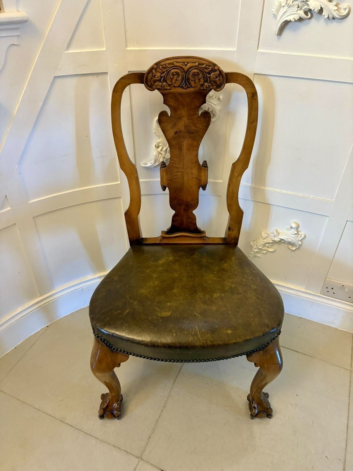 photo buy Outstanding Quality Set Of 6 Antique 19th Century Carved Walnut Dining Chairs
