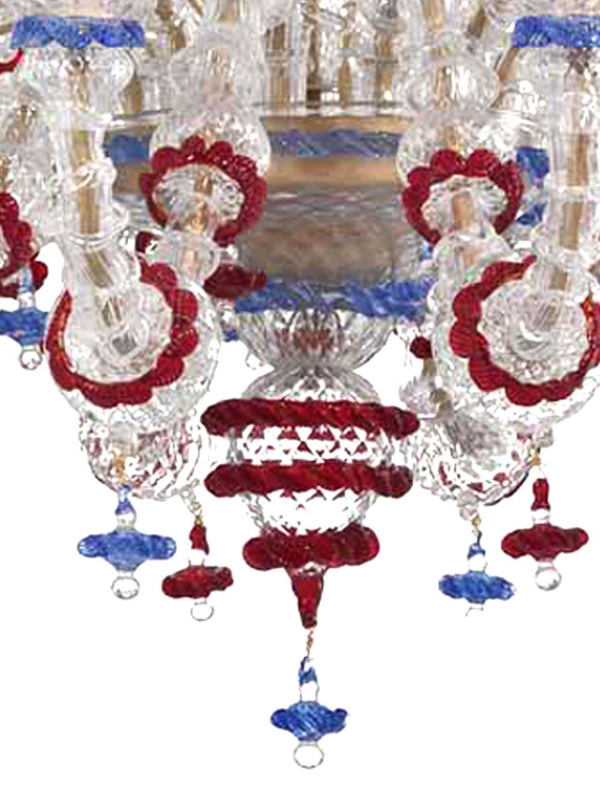 Venetian Imperial Floral "Cà Rezzonico" Murano Glass Chandelier photo furniture