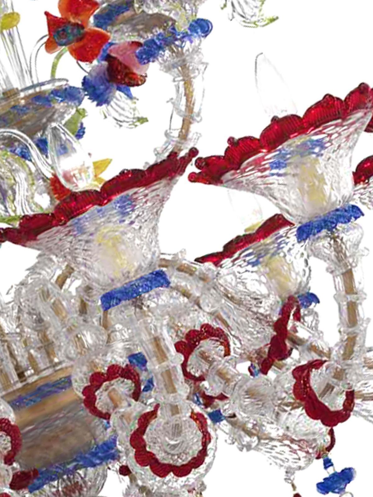 Venetian Imperial Floral "Cà Rezzonico" Murano Glass Chandelier photo 43079.0
