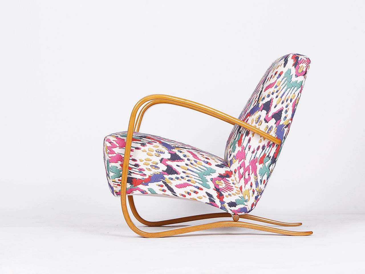 Streamline Chair H 269 By Jindřich Halabala For Spojene Up Zavody, 1930s photo for sale