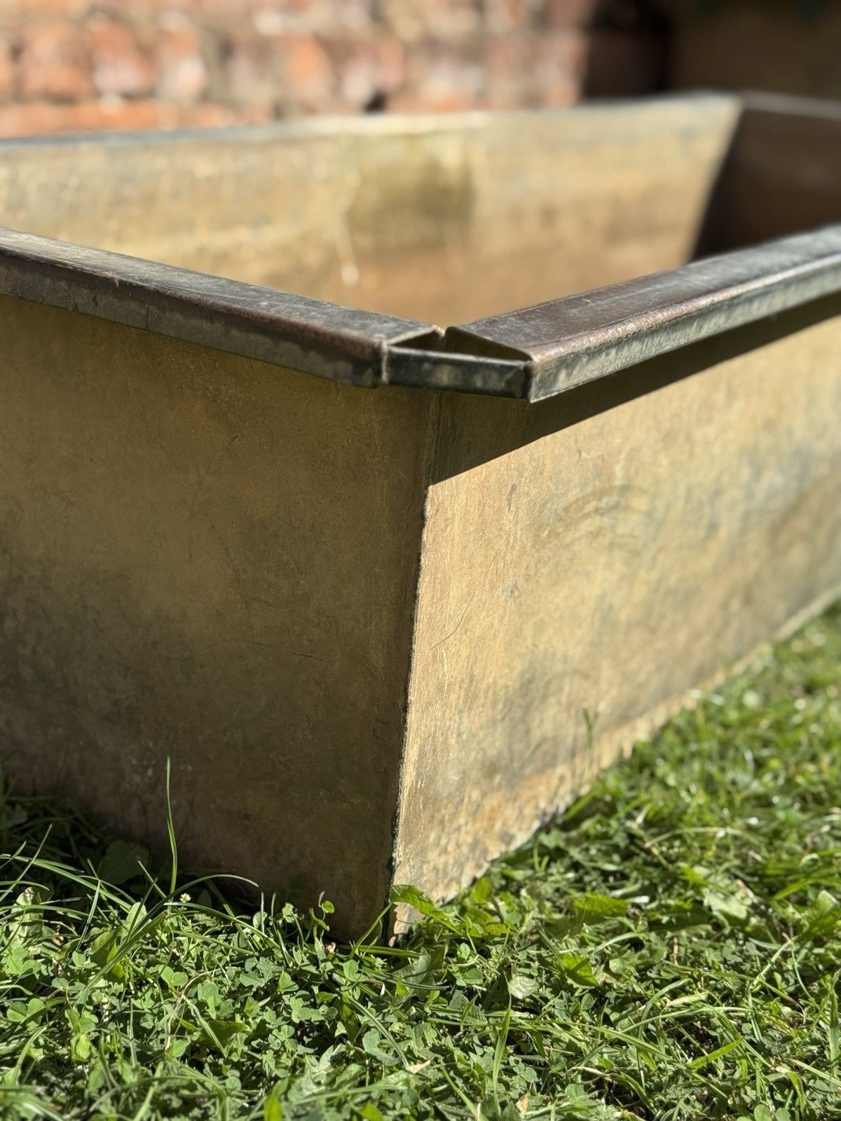 Reclaimed Galvanised Trough Large Planter /  Raised Flower Bed Plant Tree Pot Eb photo 425.0