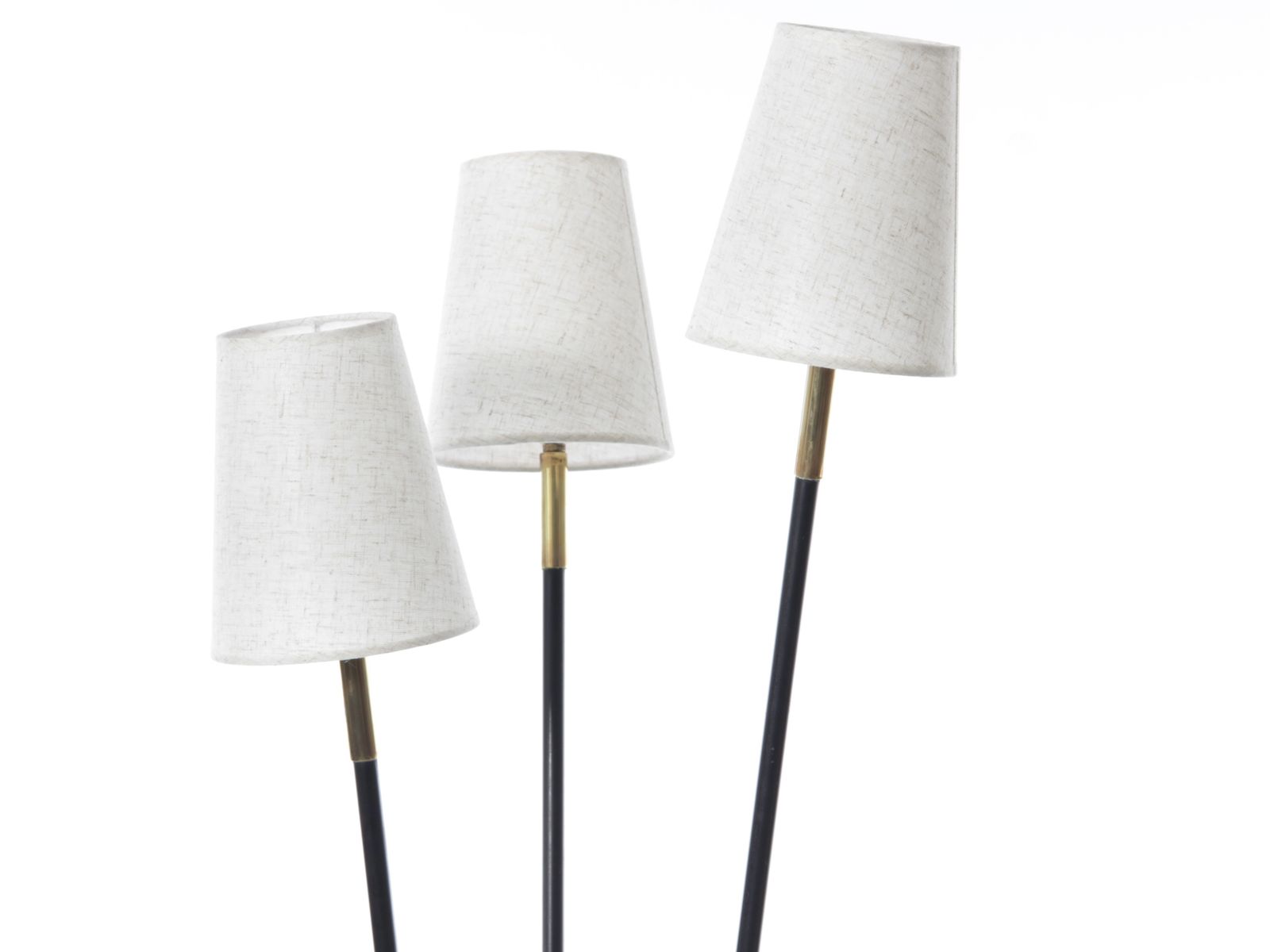 Mid Century Modern Tripod Floor Lamp With Three Lampshades photo 600.0