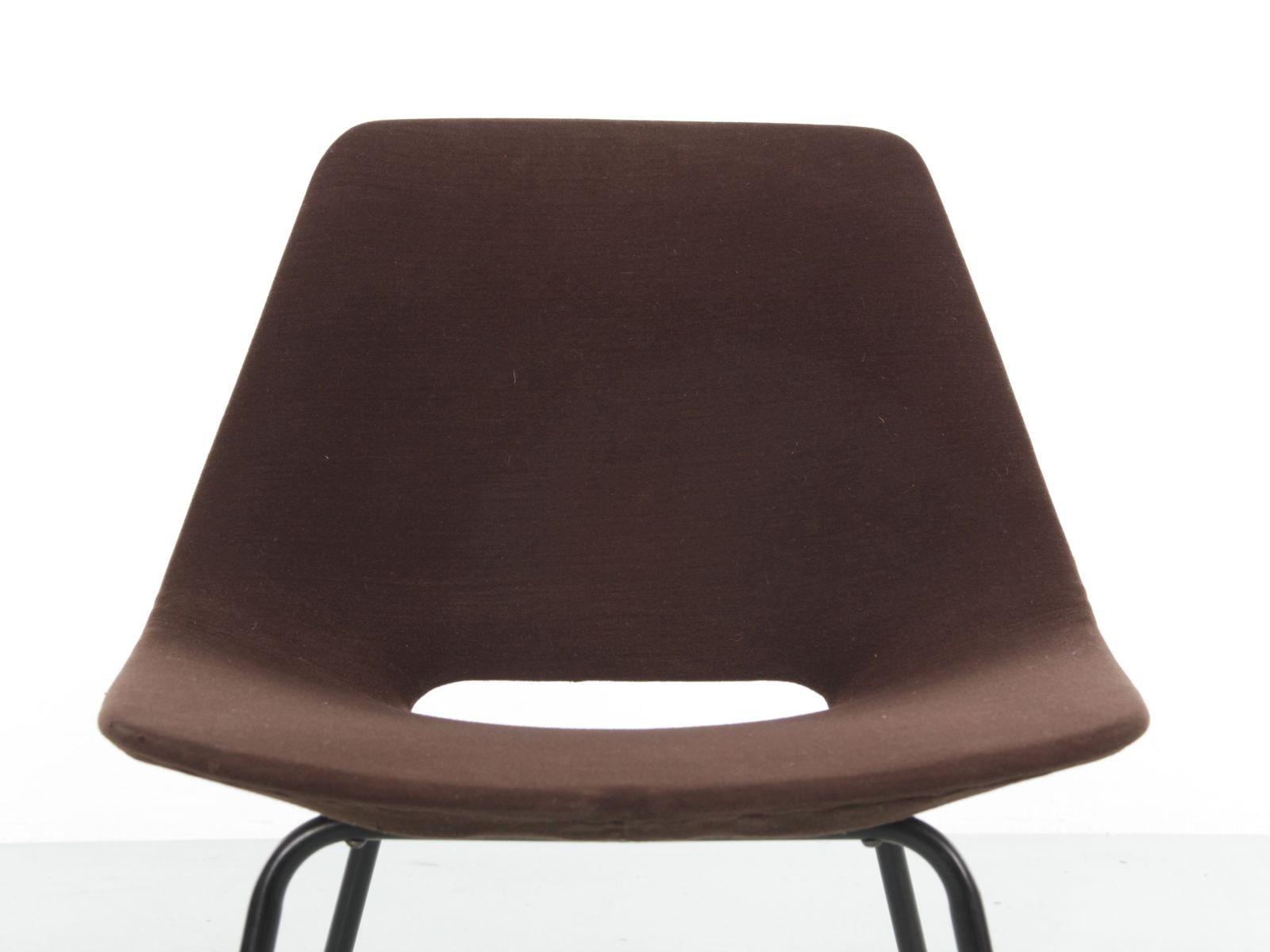 Furniture Mid Century Modern Pair Of “Tonneau” Chairs, 1965 Edition By Steiner, Designed By Pierre Guariche photo