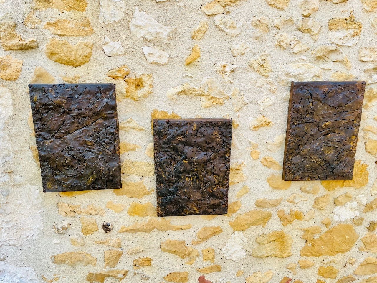Mid Century American Brutalist Wall Sculpture By Irv Bramberg, 1960s, Set Of 3 photo furniture