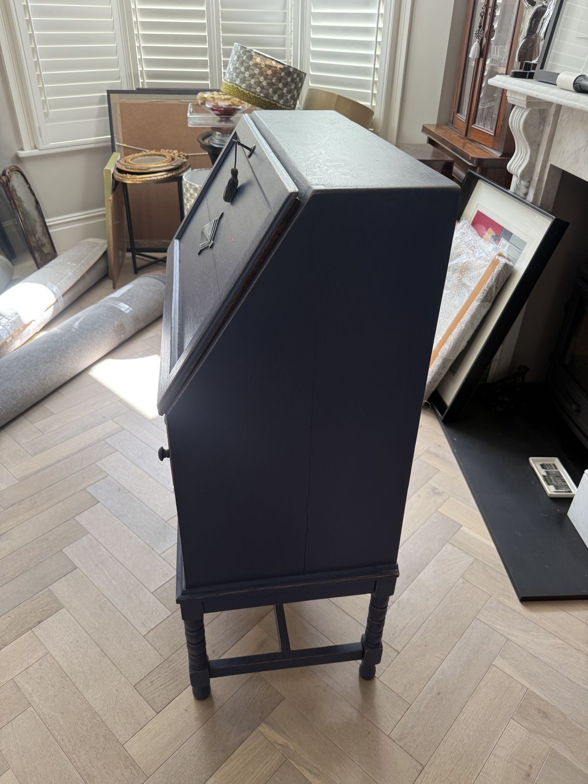 Vintage French Secretary Desk photo furniture