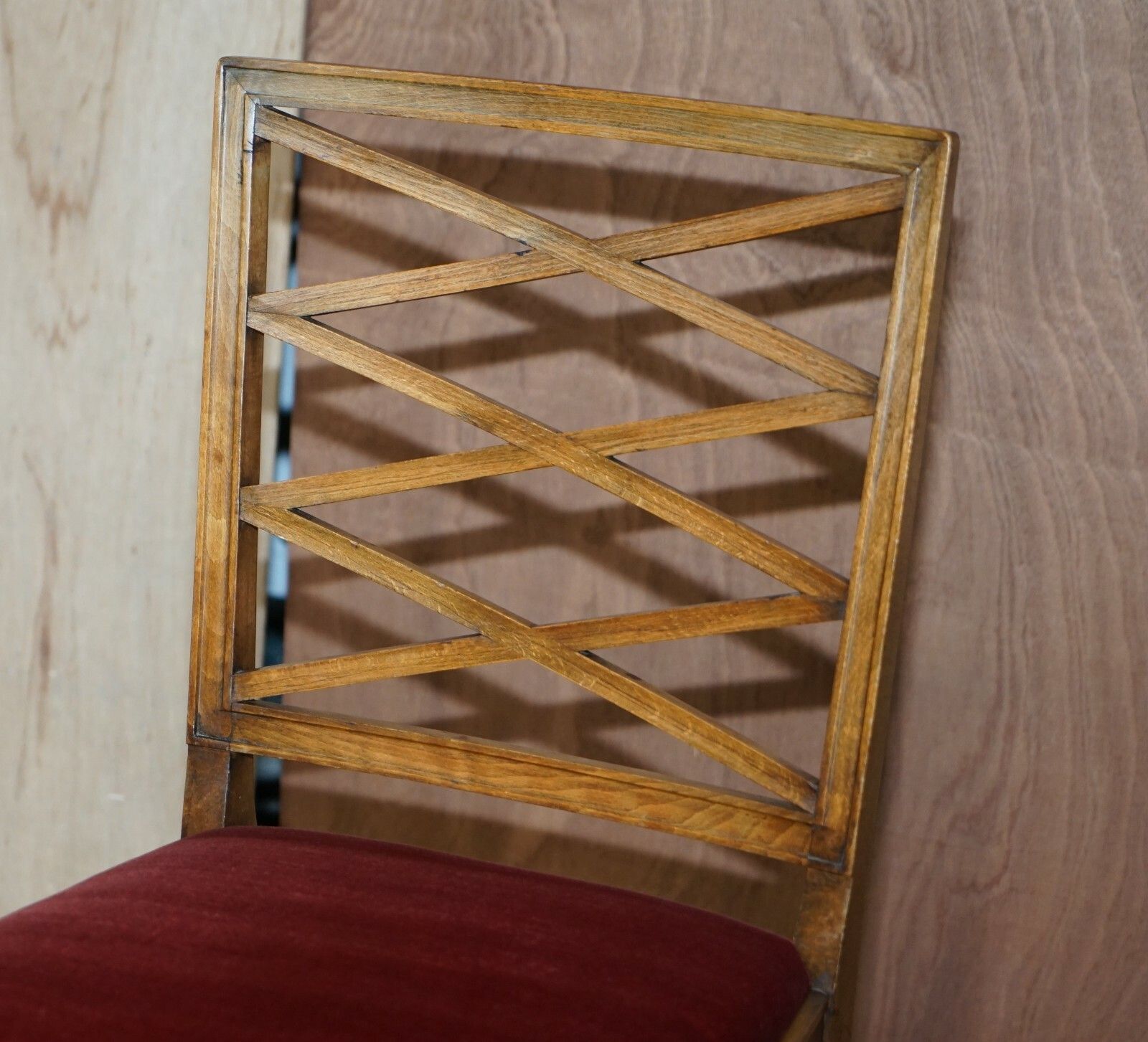 Suite Of Four Swedish Walnut & Beech Wood Dining Chairs Matching Table Available photo Furniture