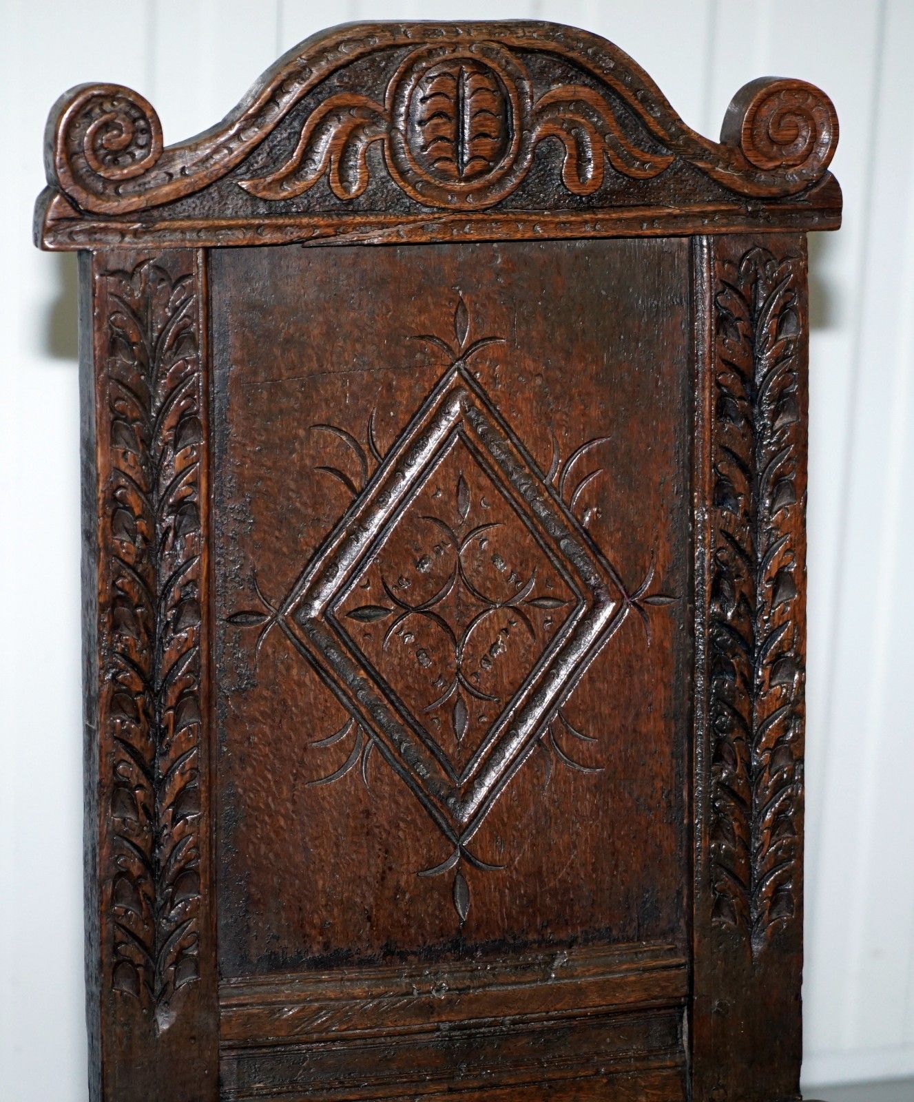 Rare Circa 1760 Fruit Wood Chair Nicely Carved Quite Small 18th Century Example photo 850.0