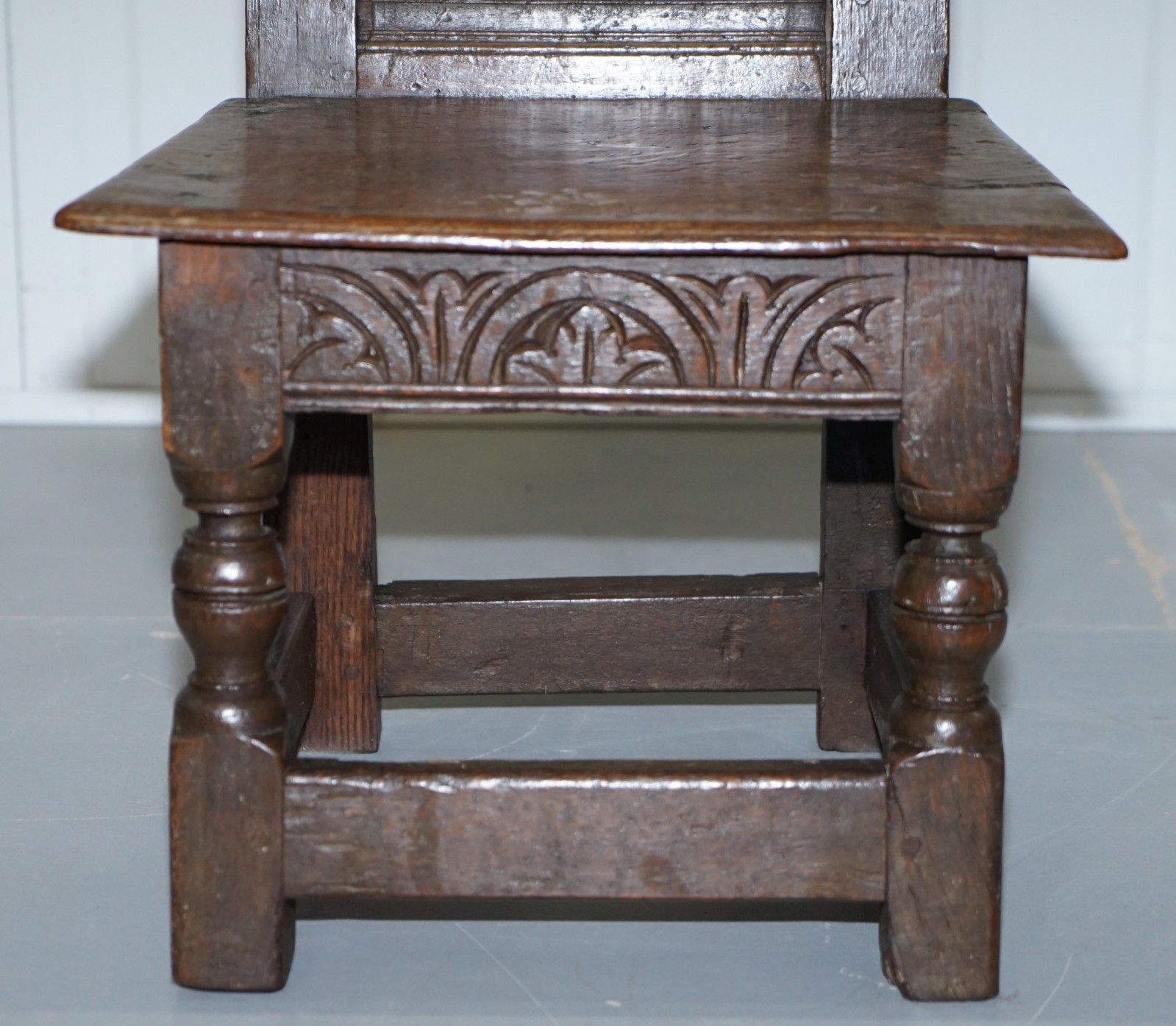 Rare Circa 1760 Fruit Wood Chair Nicely Carved Quite Small 18th Century Example photo buy