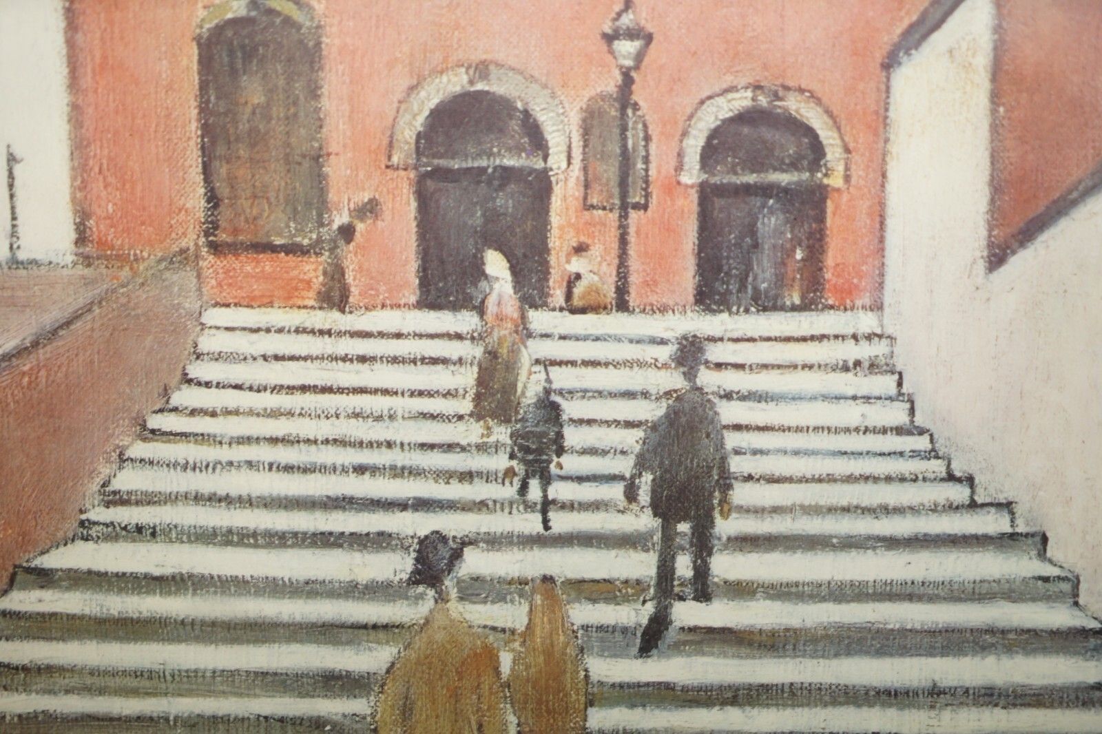 photo for sale L S Lowry 053 The Old Church Print With Ganymed Label T & R Annan & Sons Ltd