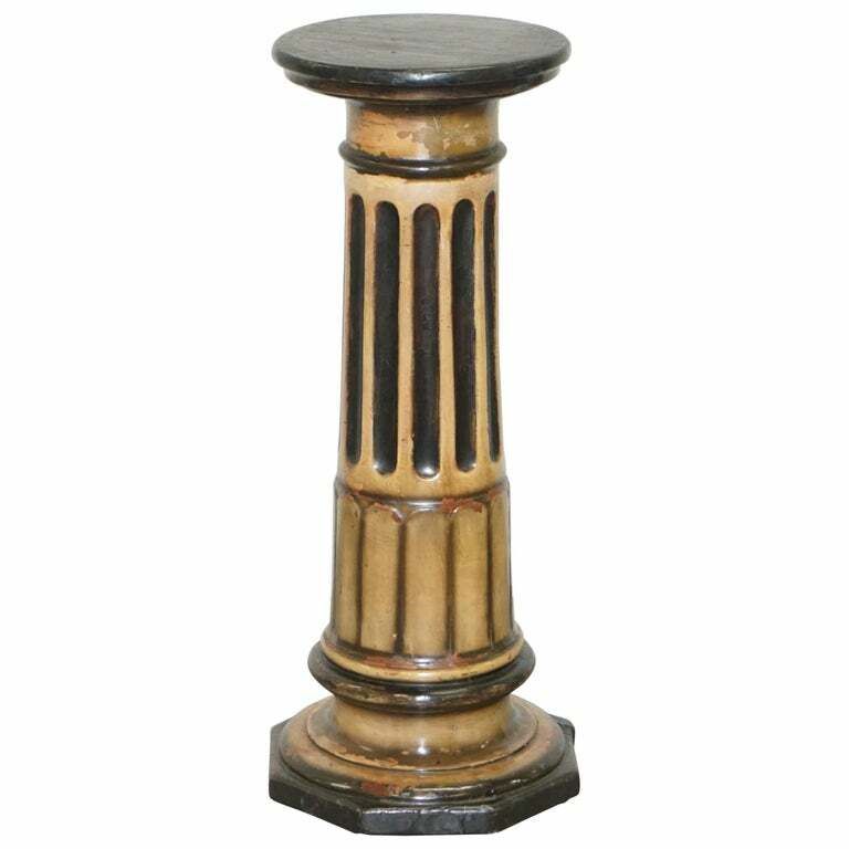 Sublime Victorian Corinthian Pillar Pedestal Stand Displaying Busts And Antiques