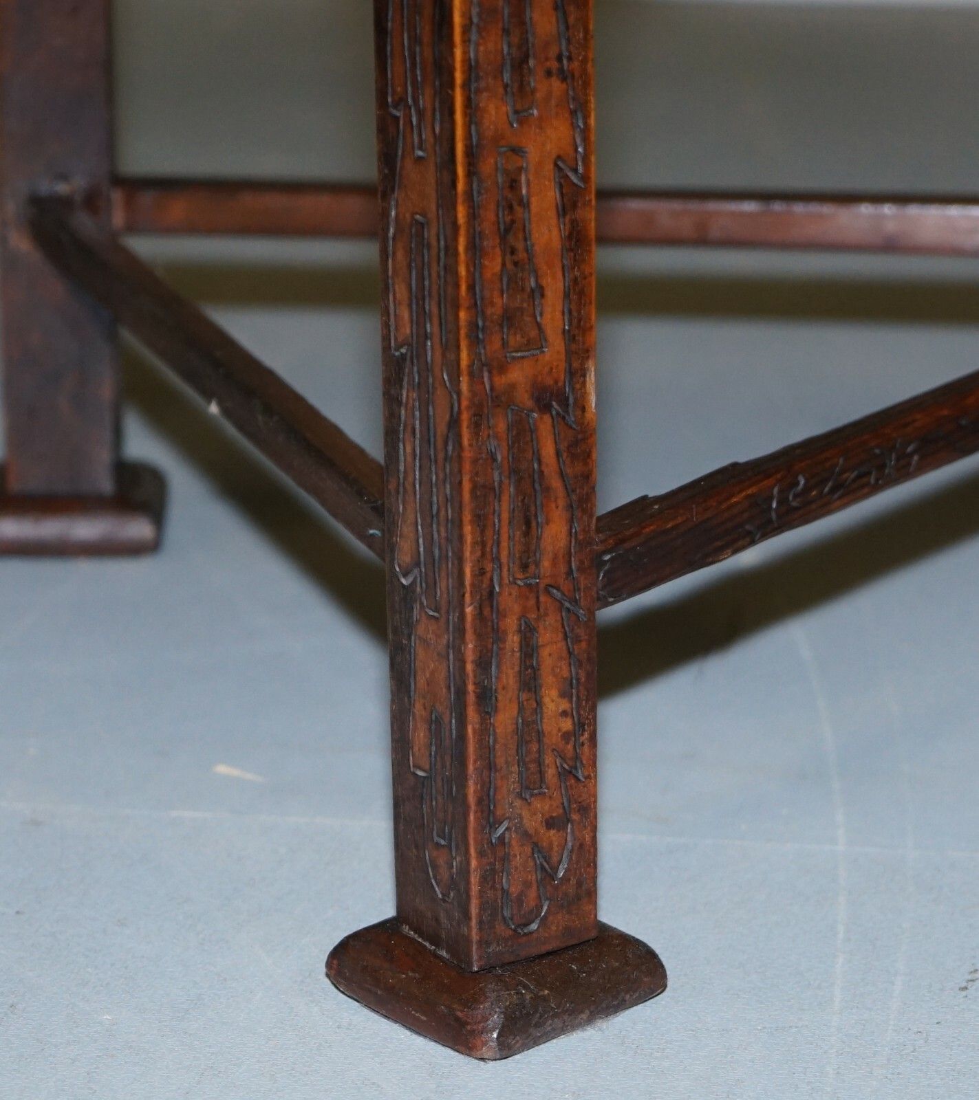 photo furniture Rare Circa 1860 Victorian Triangle Hunting Stool From Buckeburg Castle Germany