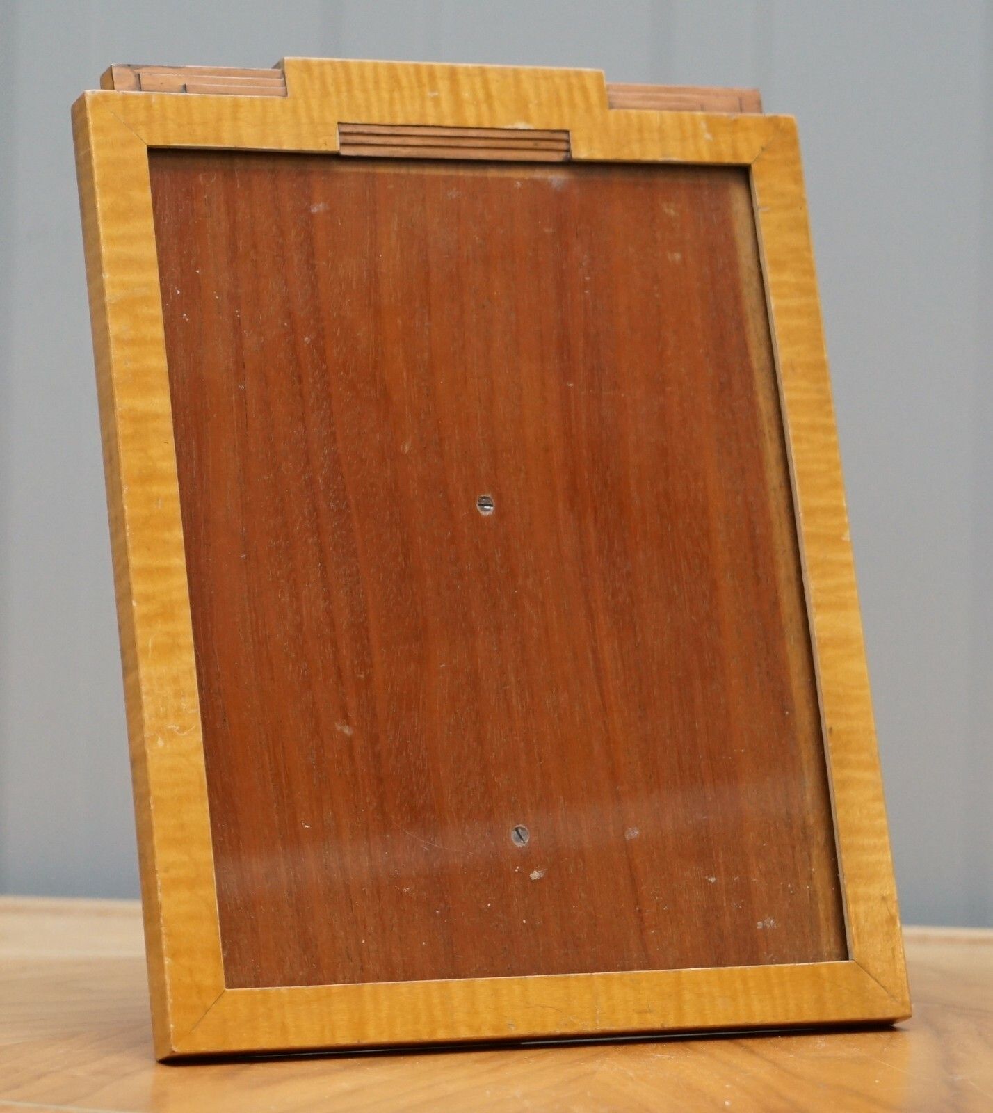 Asprey London American Art Deco Satinwood Table Picture Frame Exceptional Piece photo furniture