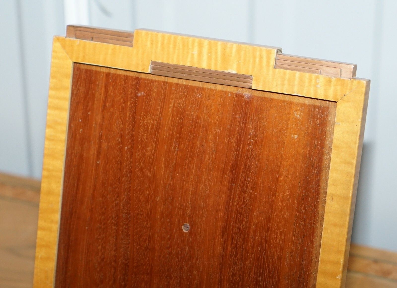 Asprey London American Art Deco Satinwood Table Picture Frame Exceptional Piece photo 750.0