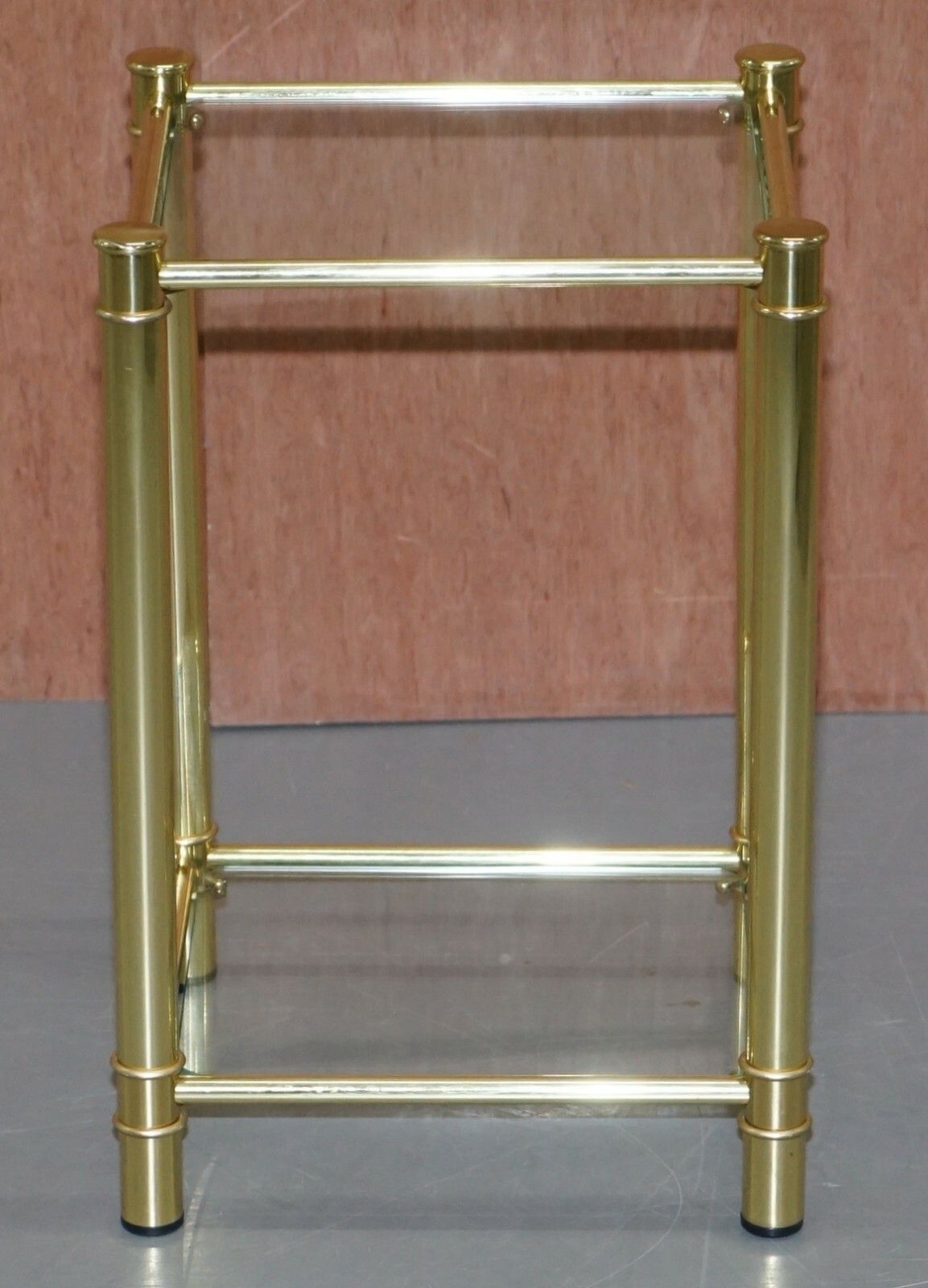 Suite Of Three Vintage Gold Gilt Tables, Pair Of Side Table & One Larger Coffee photo vintage