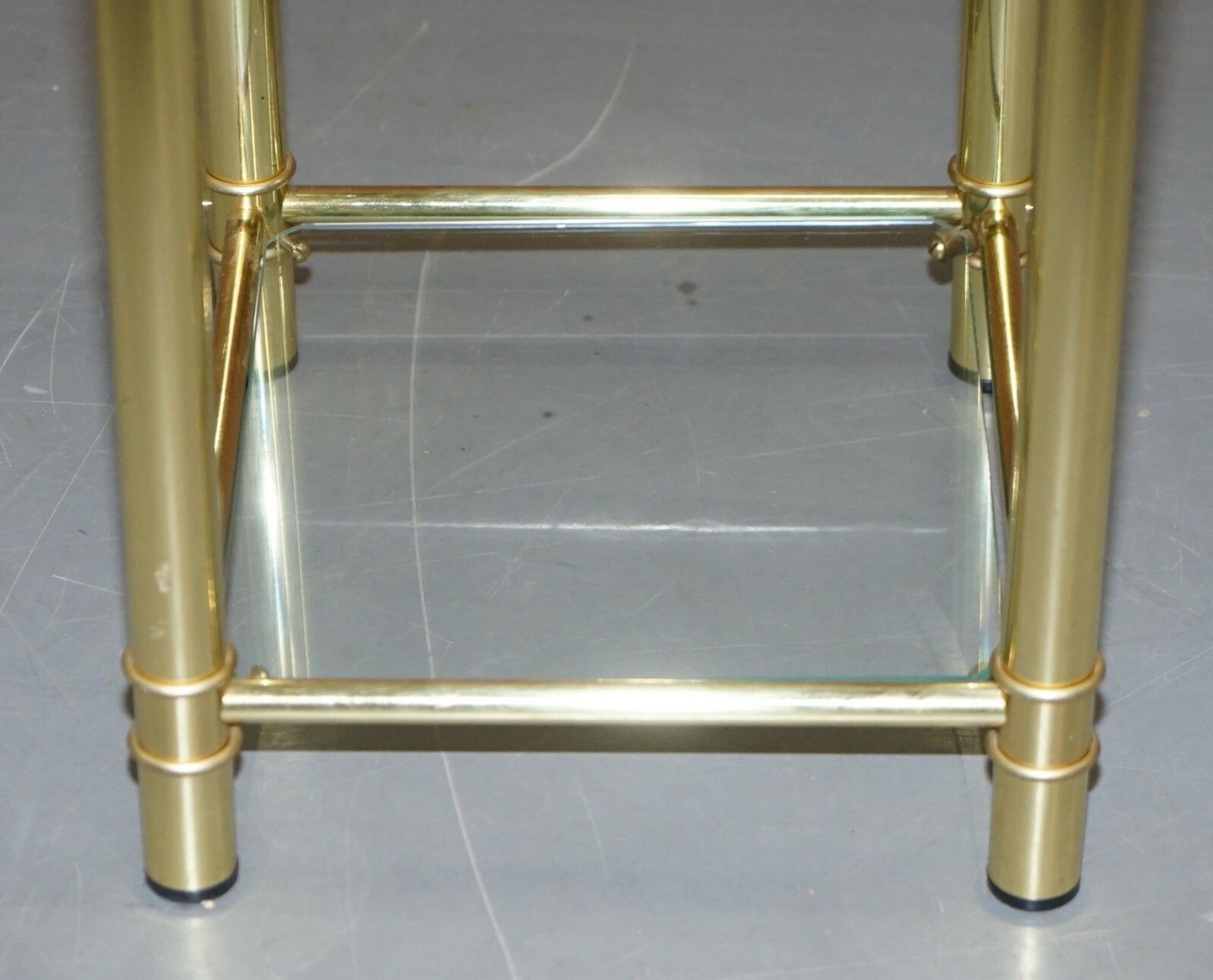 Furniture Suite Of Three Vintage Gold Gilt Tables, Pair Of Side Table & One Larger Coffee photo