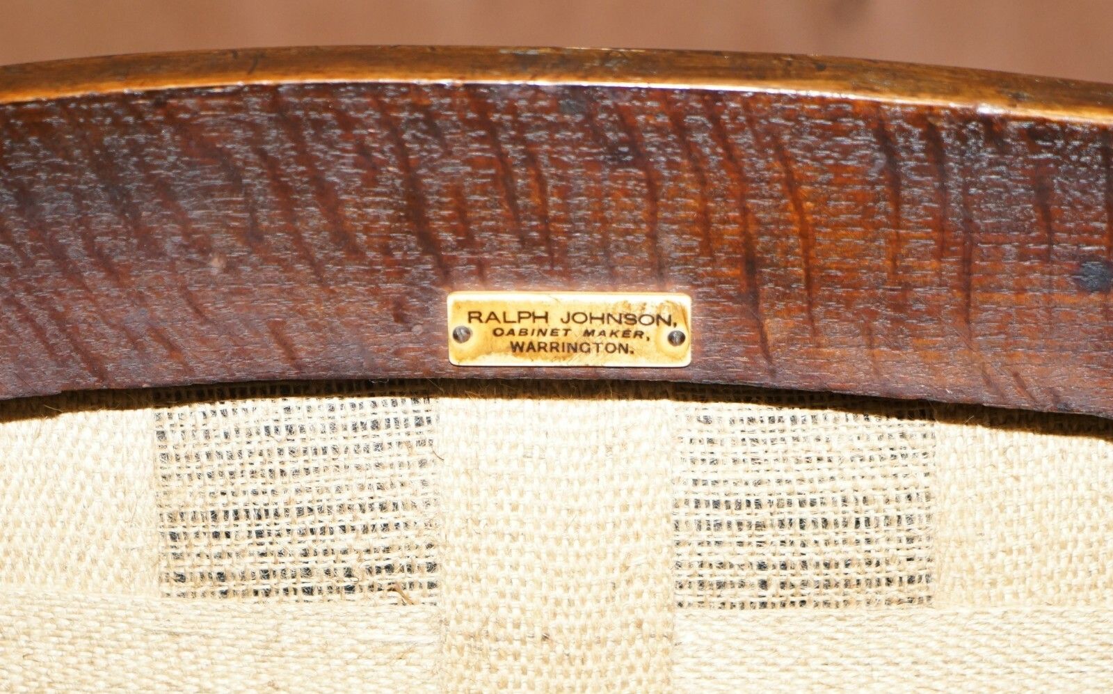 700.0 Lovely Antique English Edwardian Ralph Johnson Oak Captains Office Desk Armchair photo