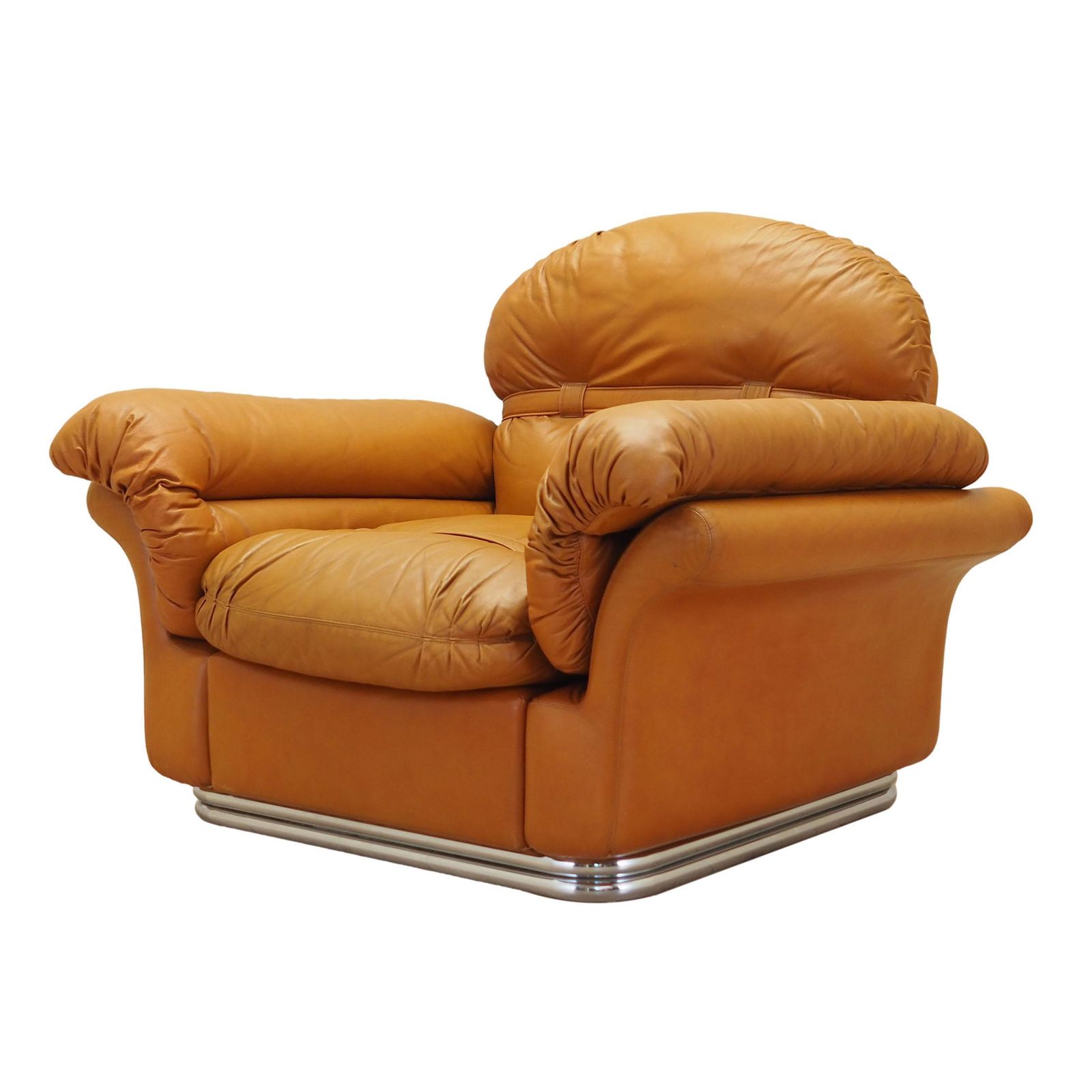 Orange Armchair Space Age Design 1960s Production Italy