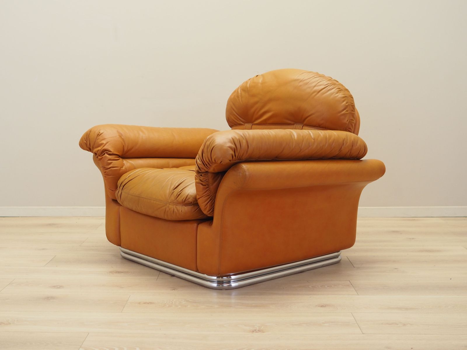 Orange Armchair Space Age Design 1960s Production Italy photo furniture