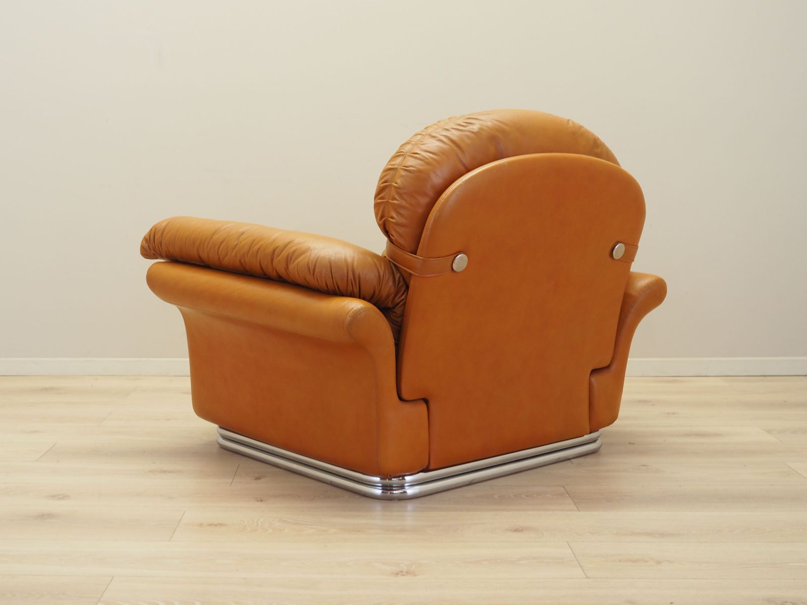 Orange Armchair Space Age Design 1960s Production Italy photo Furniture