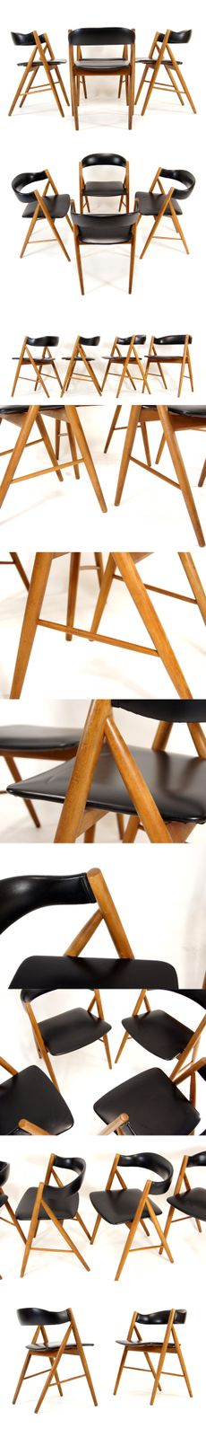 Set Of 4 Retro Vintage Danish Dining Chairs Mid Century Modern 50s 60s 70s Teak photo furniture