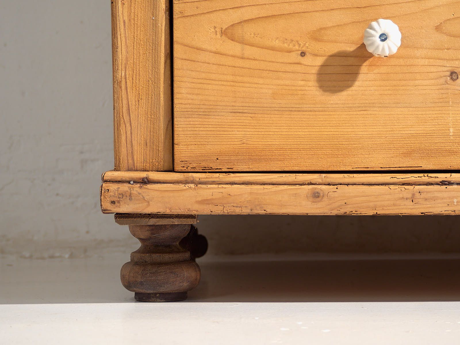 Antique Solid Wood Chest Of Drawers (C.1920) #33 photo vinterior