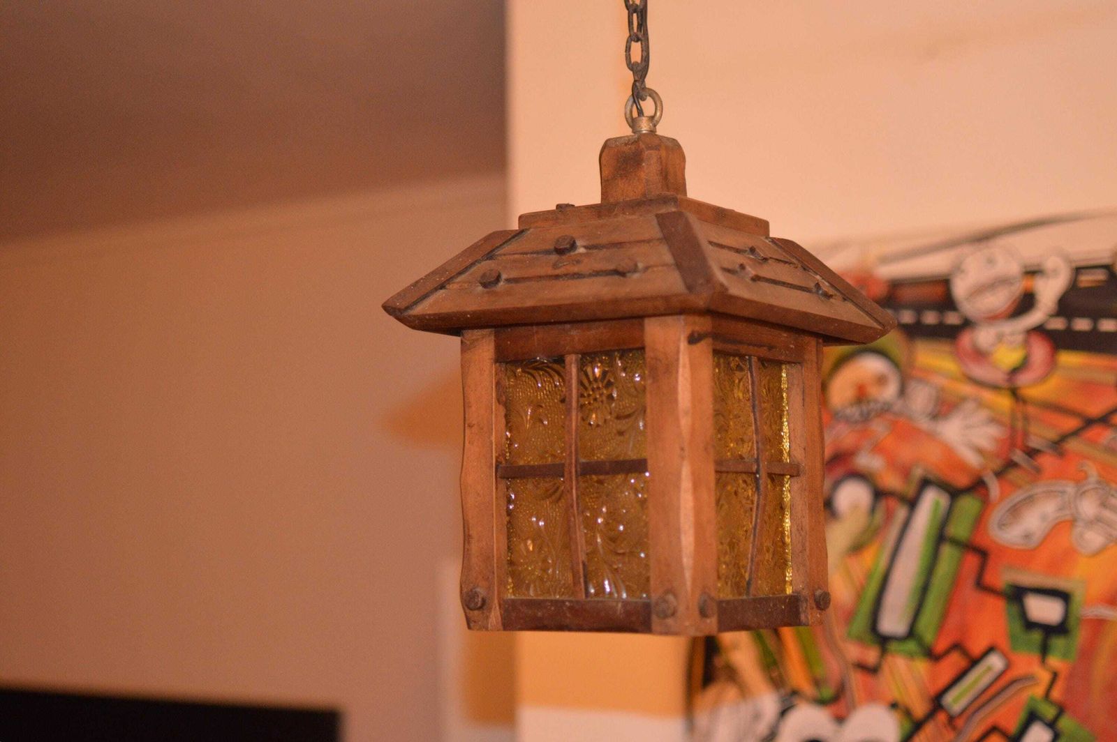 photo furniture Antique French Hall Wood Porch Lantern