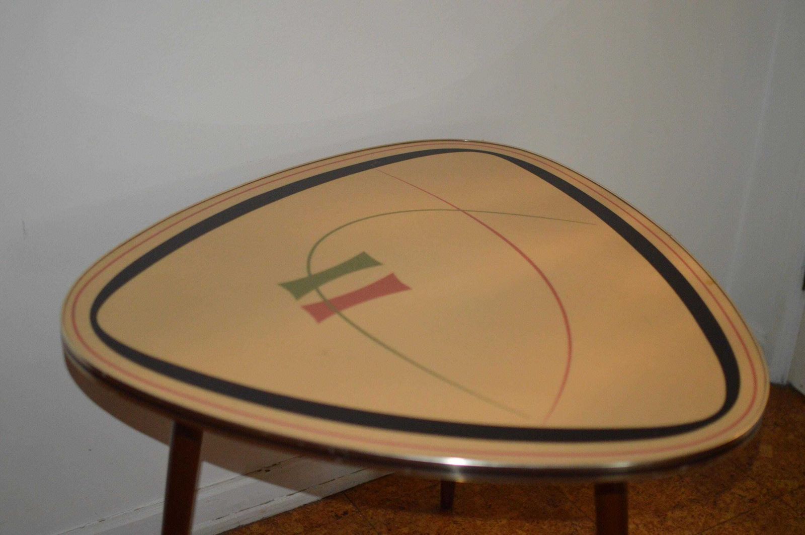 Vintage 50s Mid Century Nordic Modernist Rockabilly Desk Tripod Desk photo furniture
