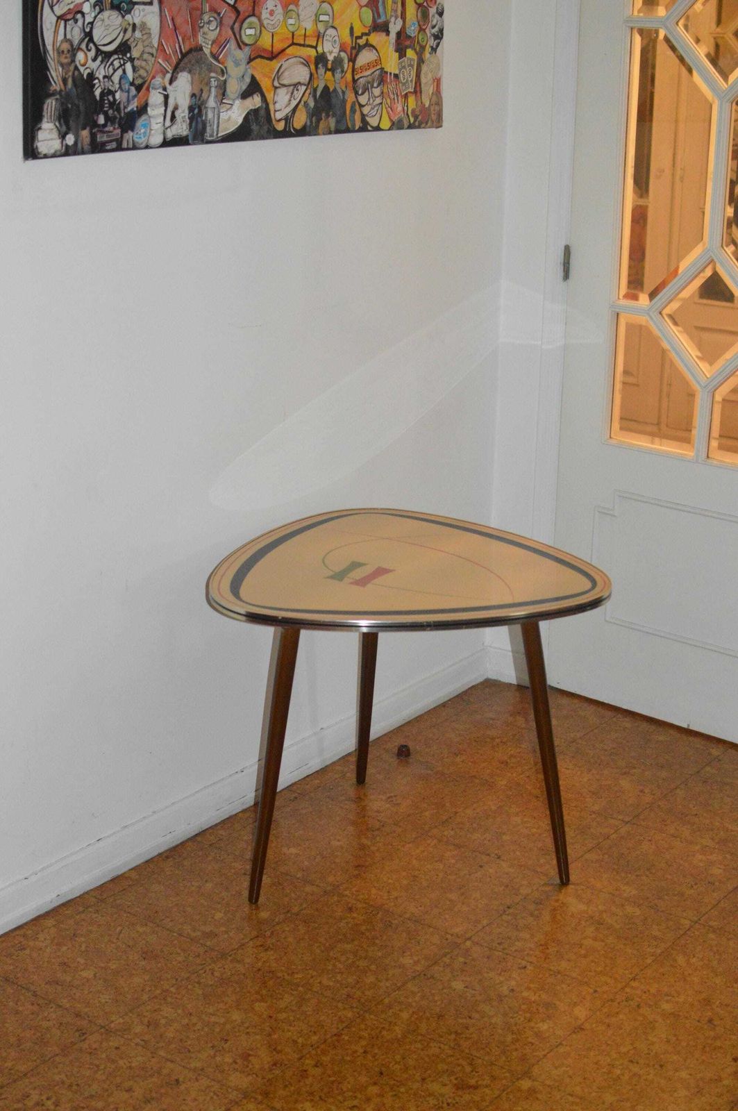 Vintage 50s Mid Century Nordic Modernist Rockabilly Desk Tripod Desk photo Furniture