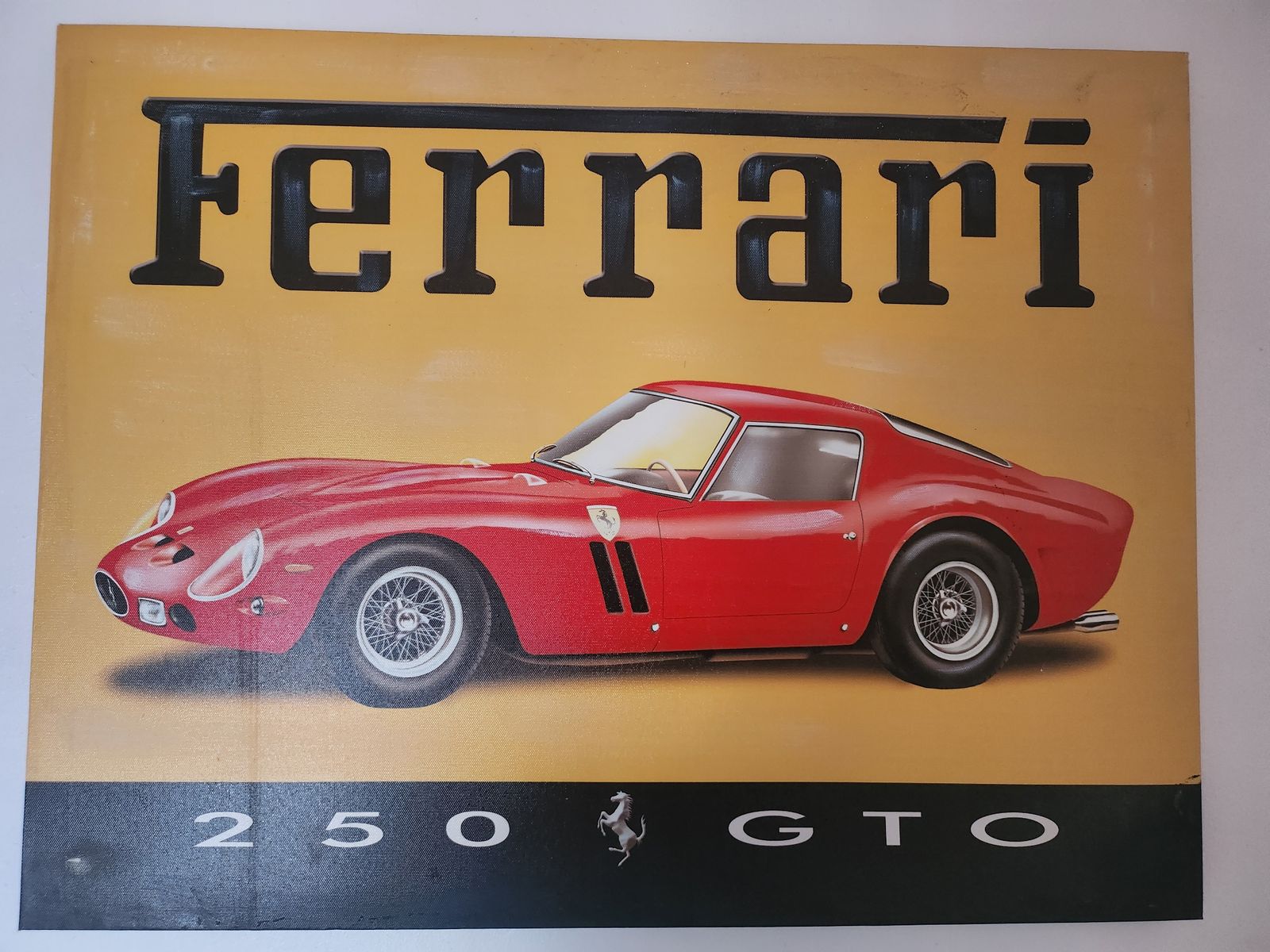 Colour Canvas Print Of A Ferrari 250 Gto photo furniture