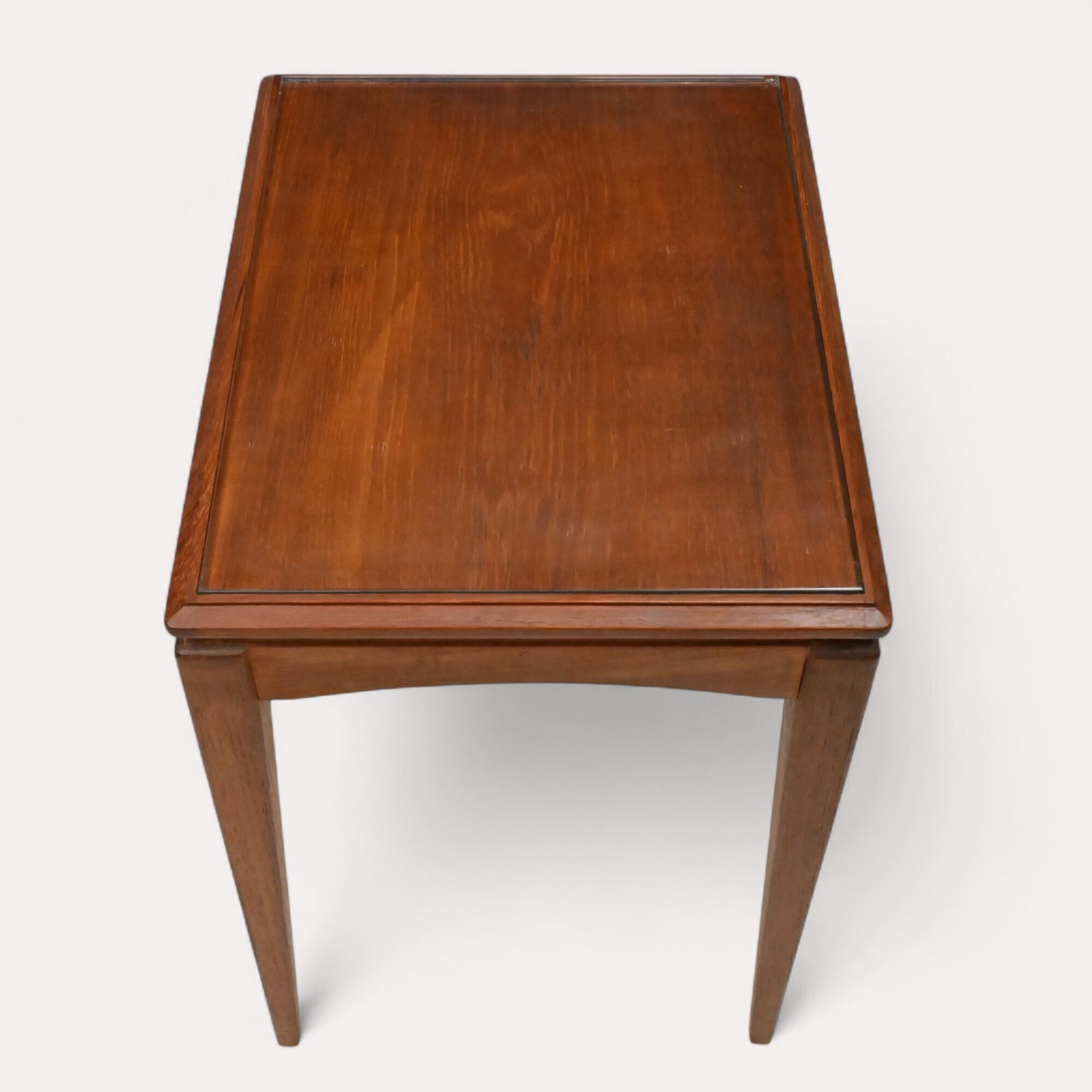 177.0 Retro Teak Nest Of Tables With Glass Tops Free Uk Delivery. photo