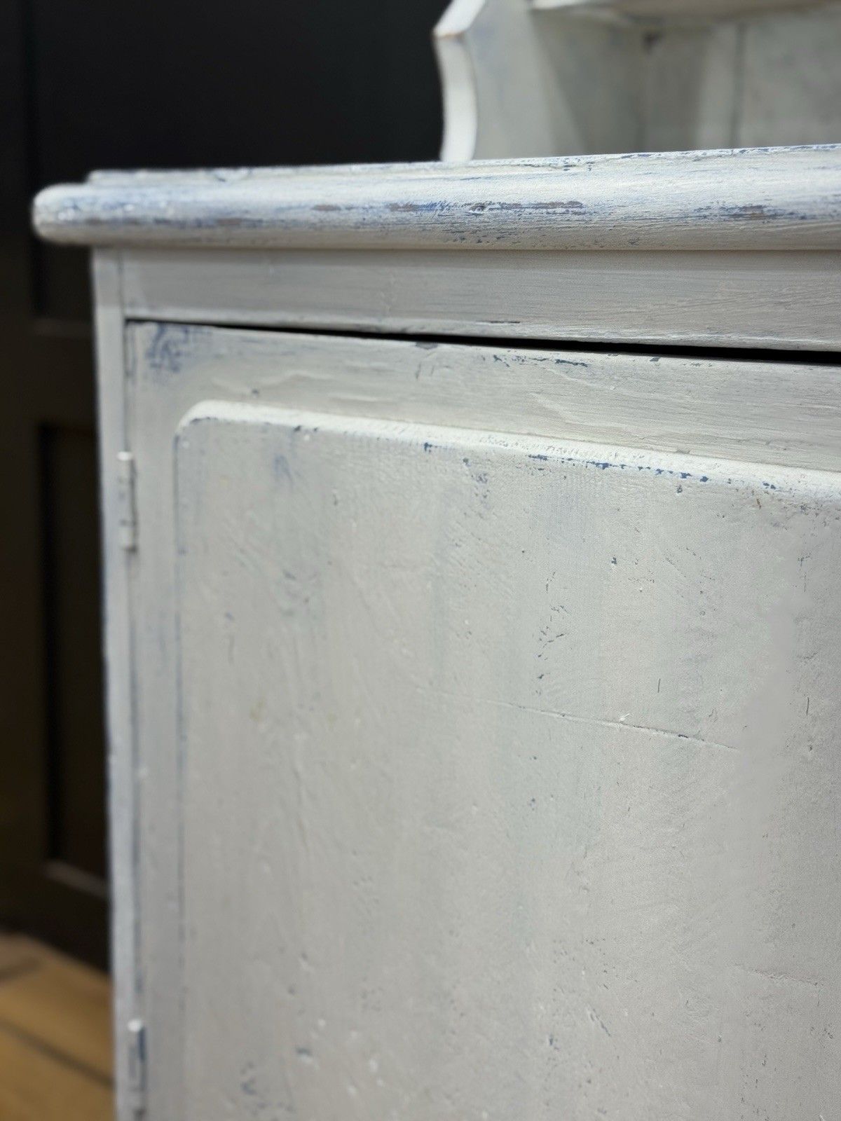 Furniture Antique Pine Display Dresser Pantry Cupboard / Kitchen Storage / Distressed photo
