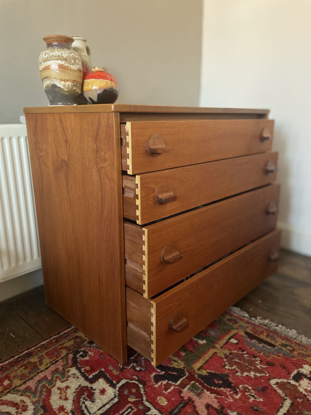 Mid Century Four Drawer Chest Of Drawers By John & Silvia Reid For Stag photo vintage