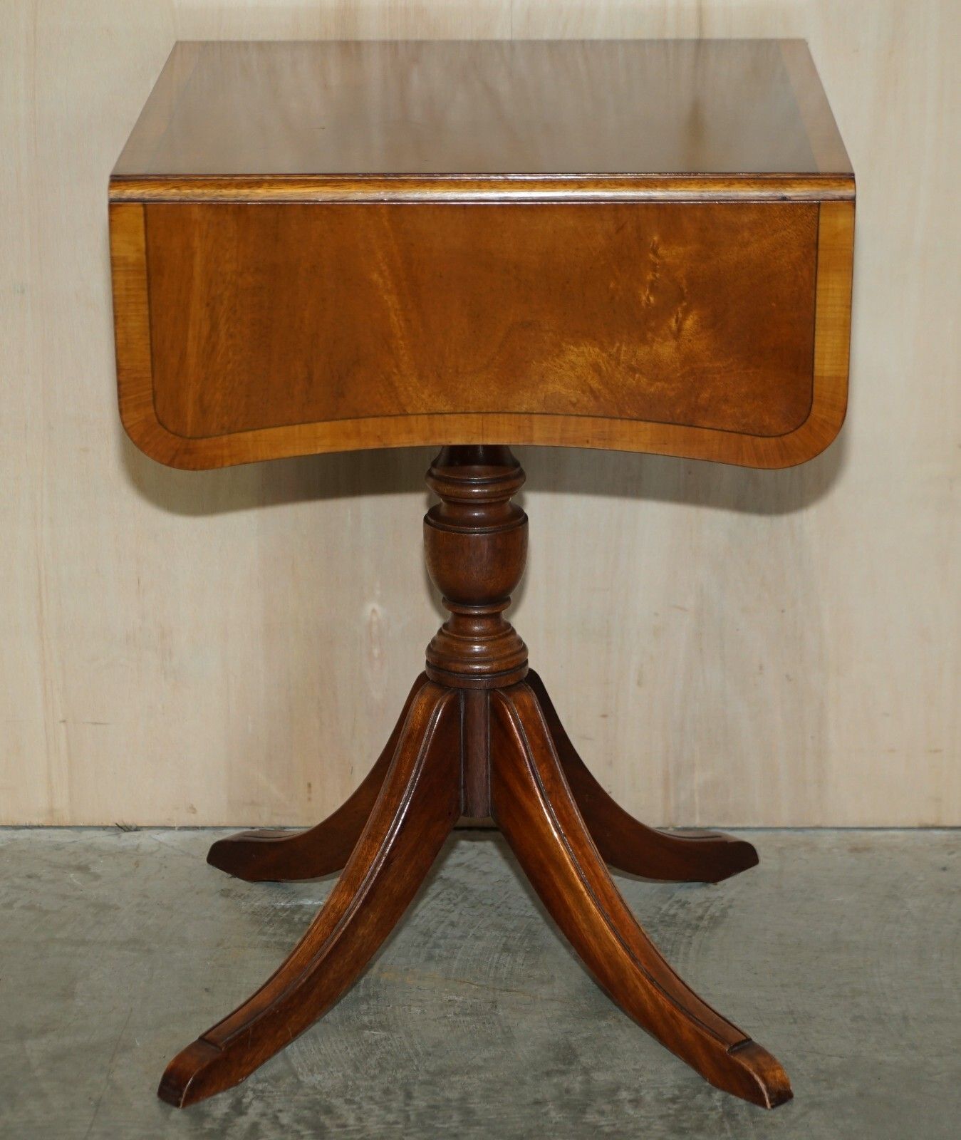 photo furniture Lovely Bevan Funnell Extending Mahogany Side End Lamp Wine Card Table Wood Top