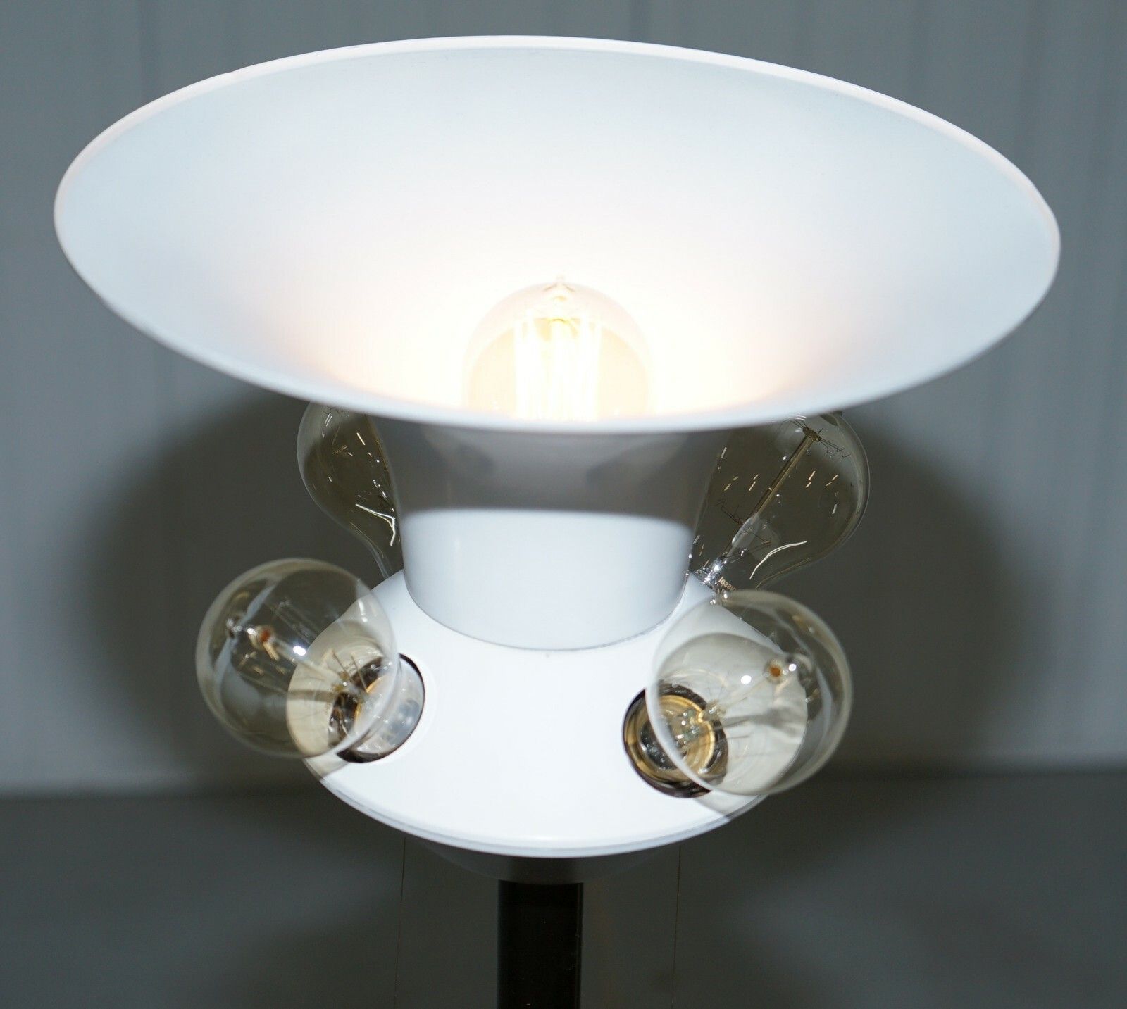 650.0 Rare Original Art Modern Circa 1960 Floor Standing 5 Bulb Lamp Bronzed Must See! photo
