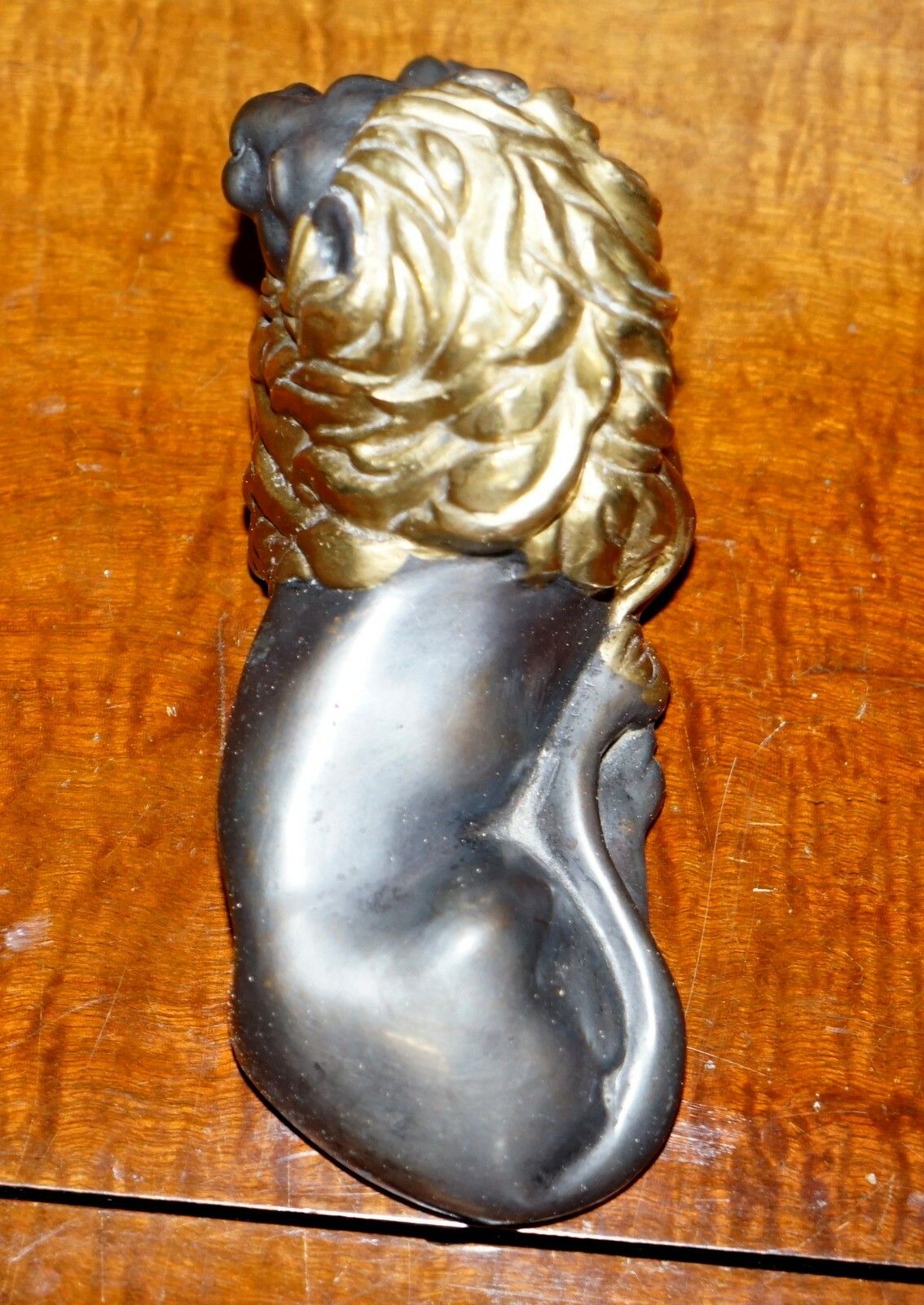 Lovely 19th Century Victorian Gold Gilt Bronze Recumbent Lion Laying Down photo buy