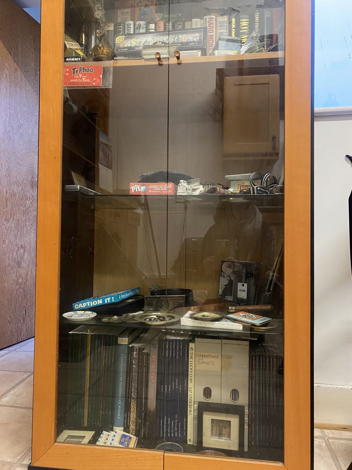 Display Cabinet (Large) Used To House Collectibles. Glass Doors. 7ft Tall. photo furniture